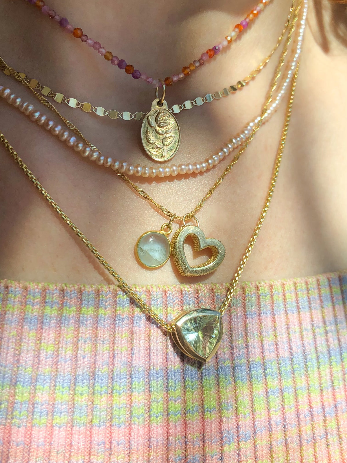 Arctic, 18k Aquamarine Birthstone Charm (March)