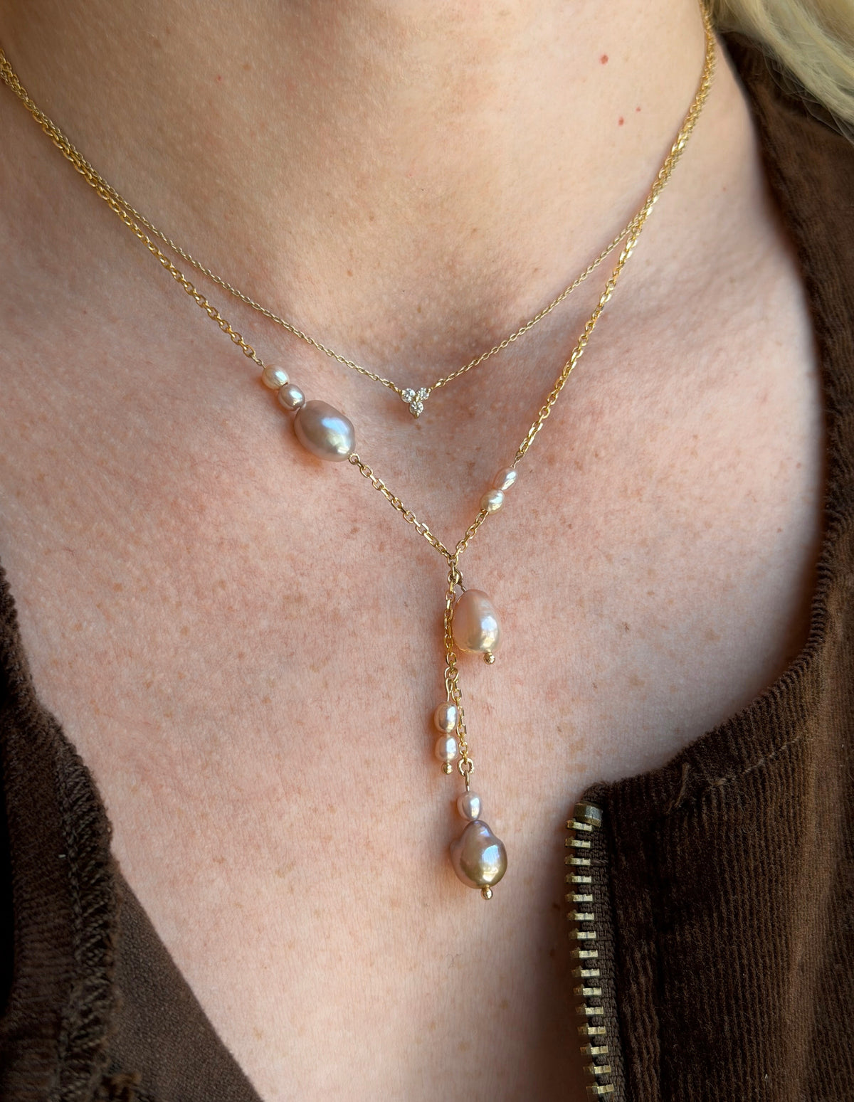 Siren, Blush Pearl Necklace