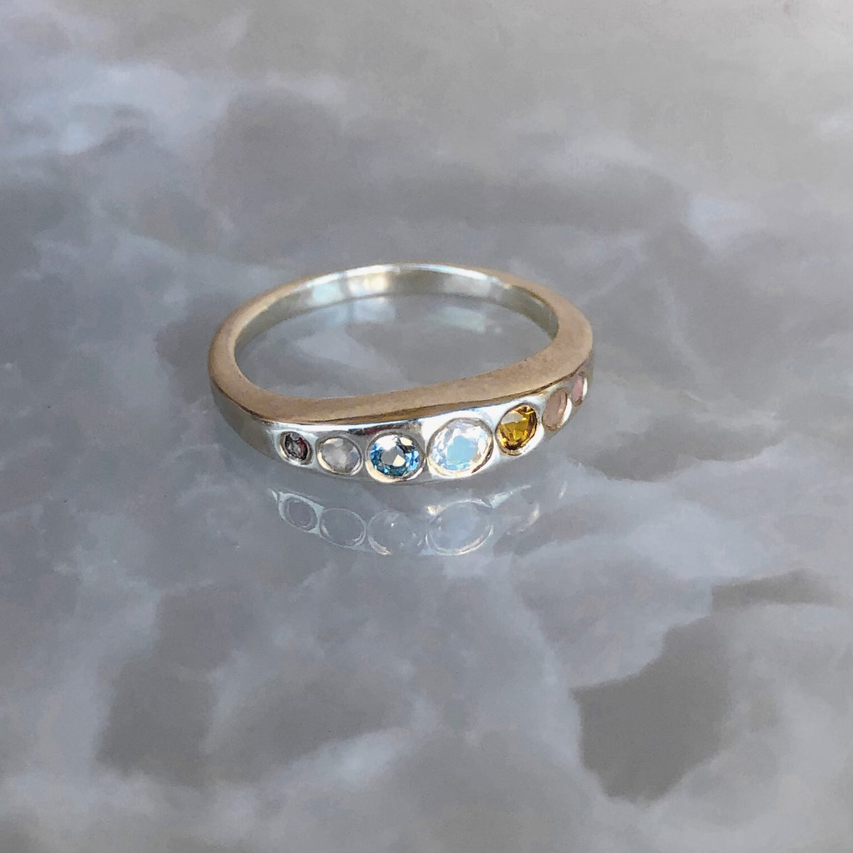 The Artist, Multi-Gemstone Sterling Silver Ring