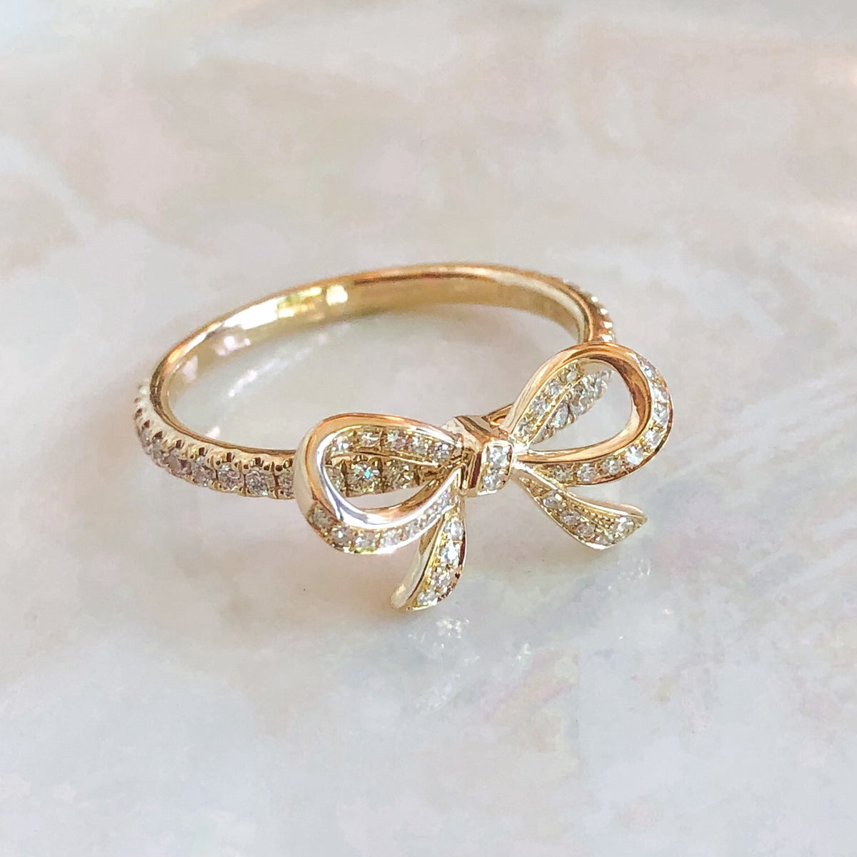 Nora, Diamond Bow Ring