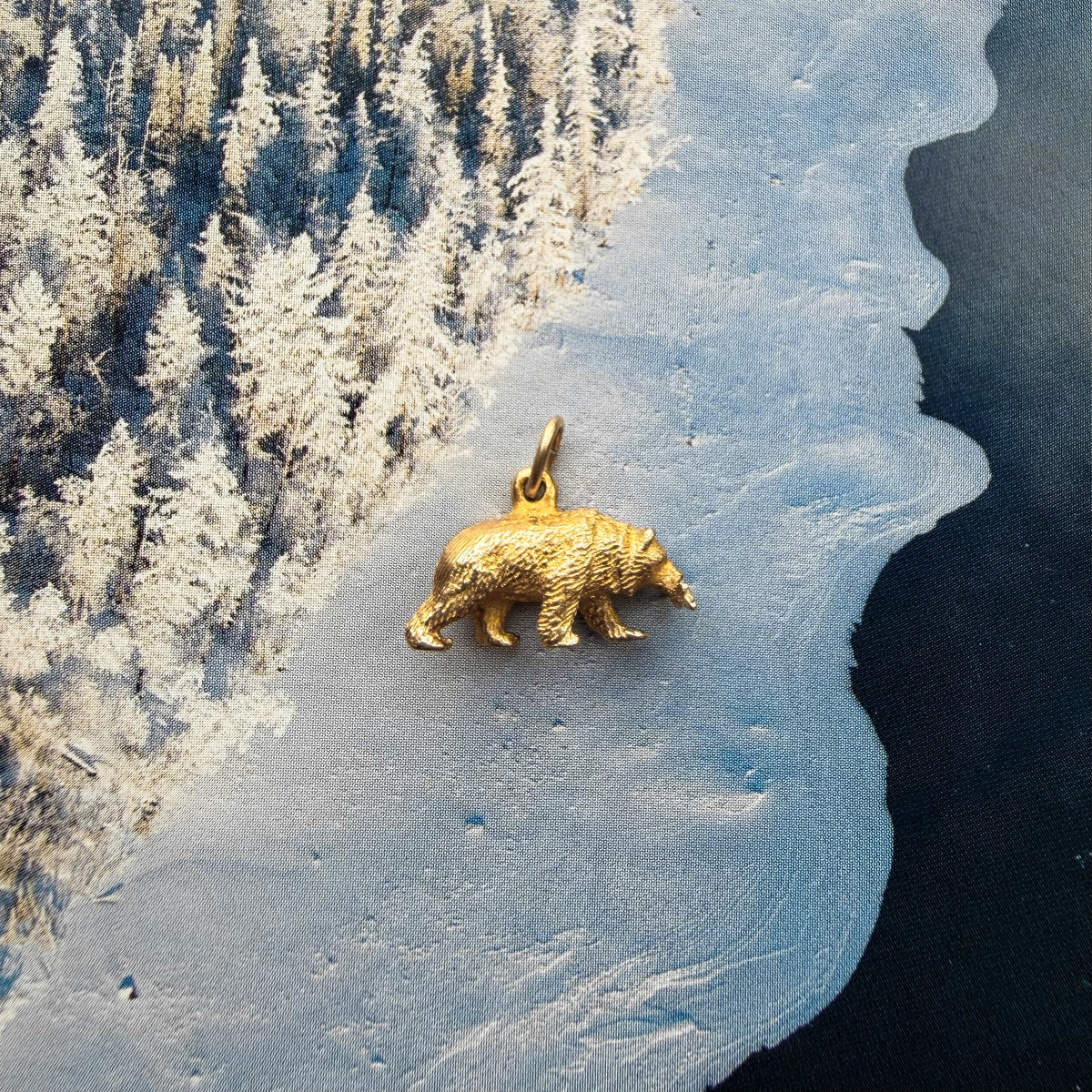 Wild Catch, Vintage Bear & It's Fish Charm