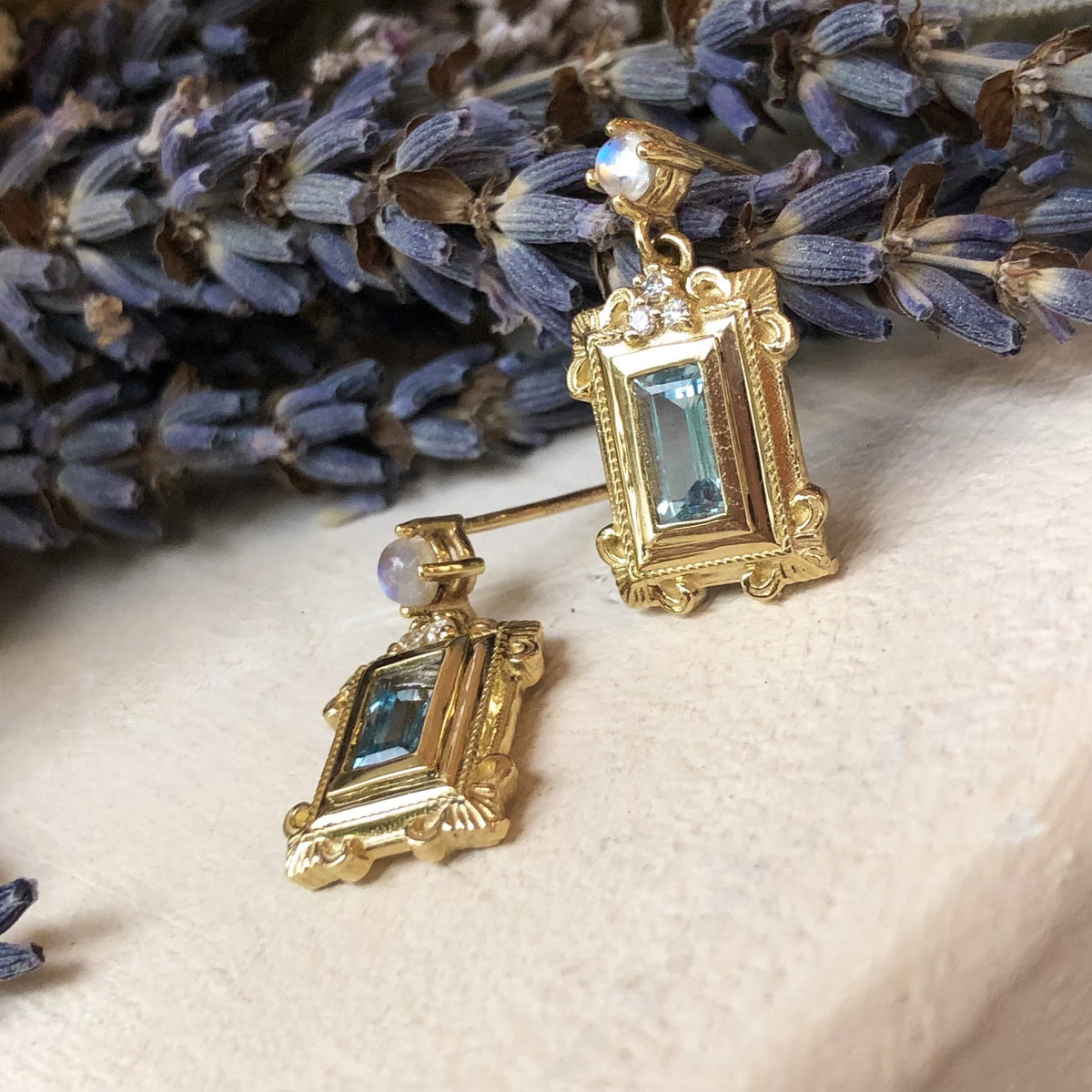 Vanity No. 4 Aquamarine Earrings