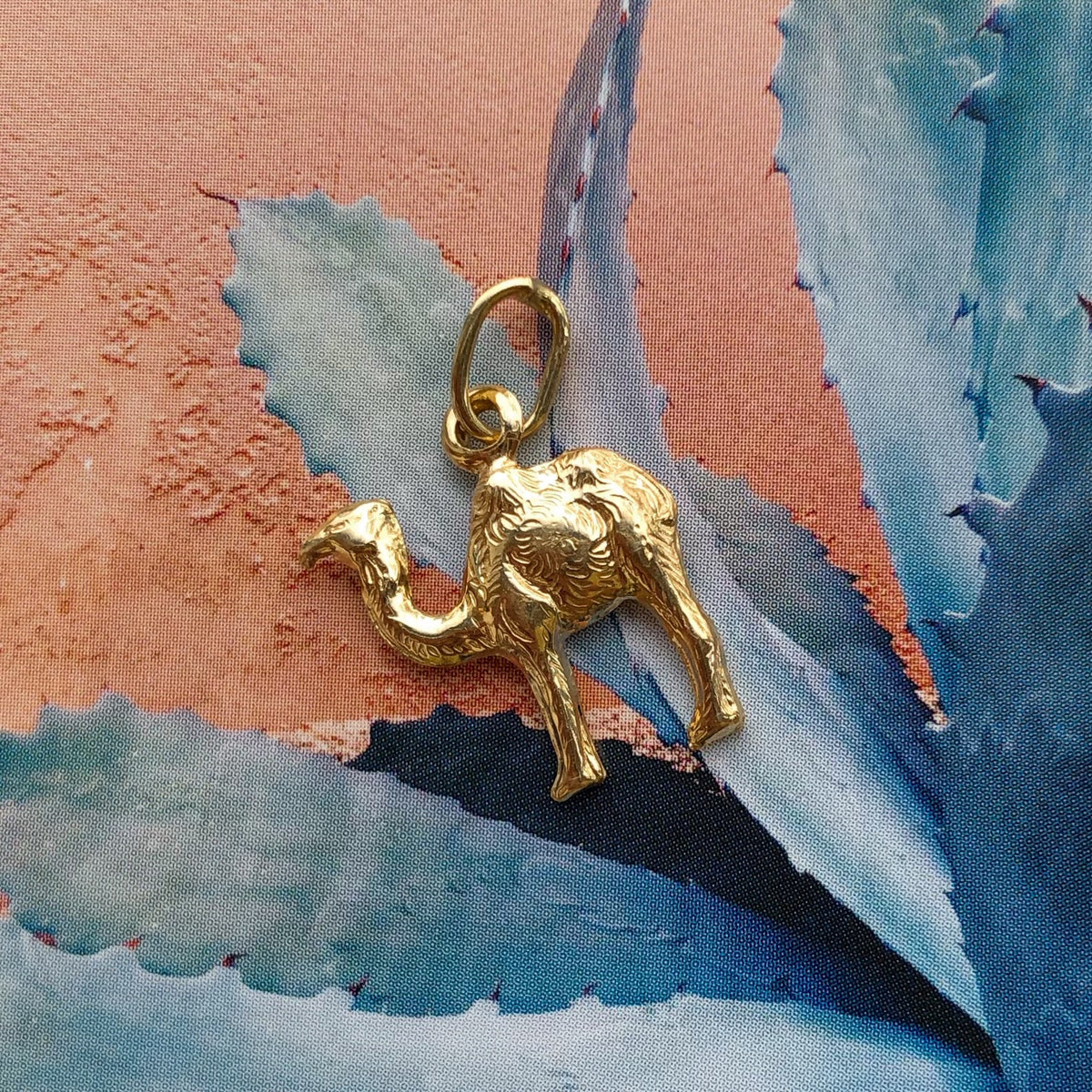 Saffron, Vintage Camel Charm