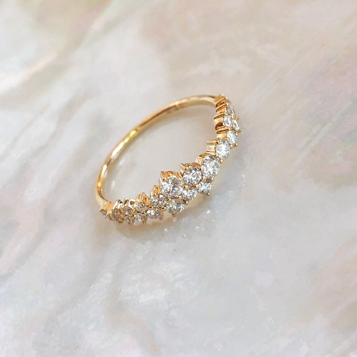 Maria, Diamond Cluster Ring