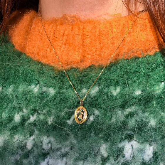 Mistletoe, Emerald Pendant