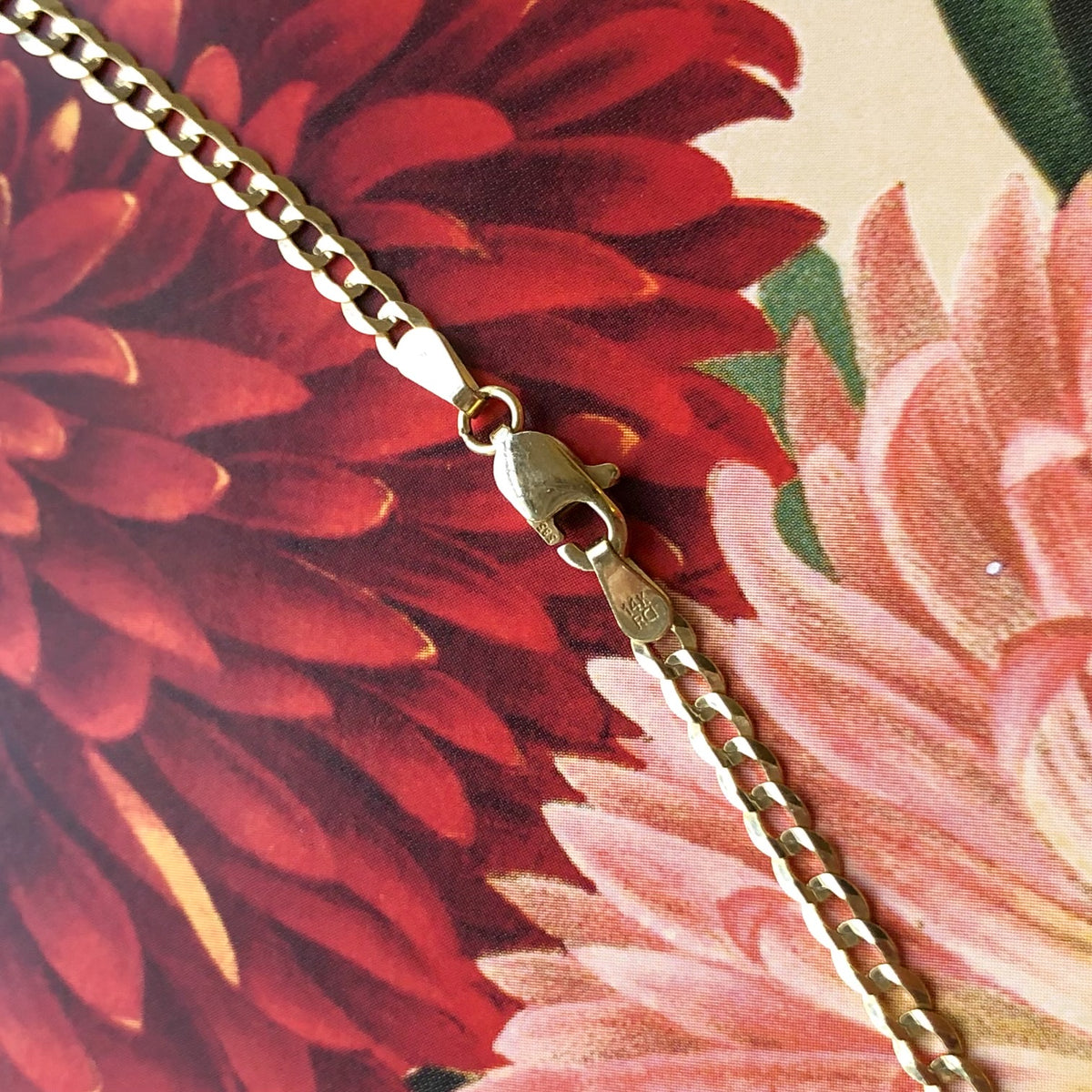 3mm Diamond Cut Curb Chain Necklace (FINAL SALE)