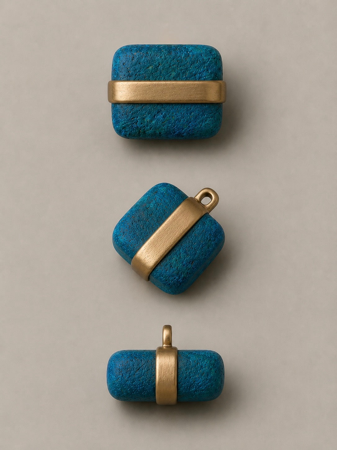Custom Made 14k yellow gold Eilat Stone Pendant Setting