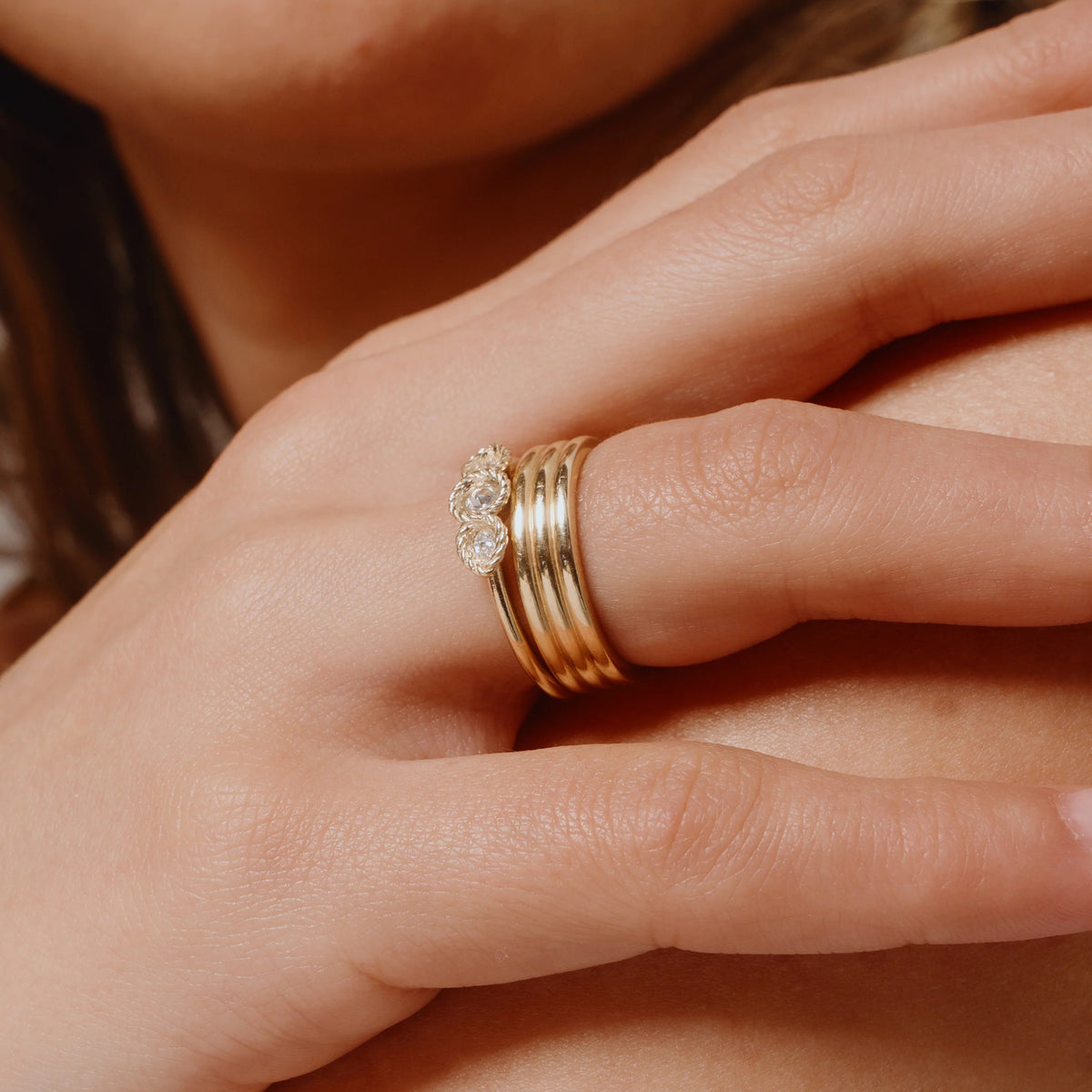 Ripple, Solid Gold Band