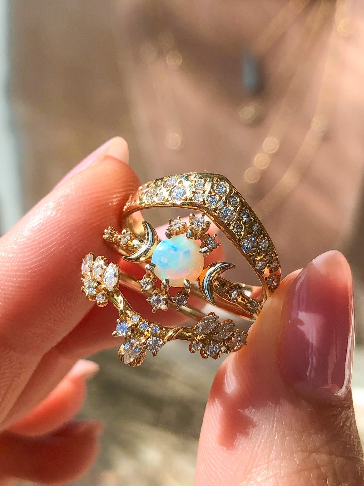 Wandering Star Ring in Opal Final Sale