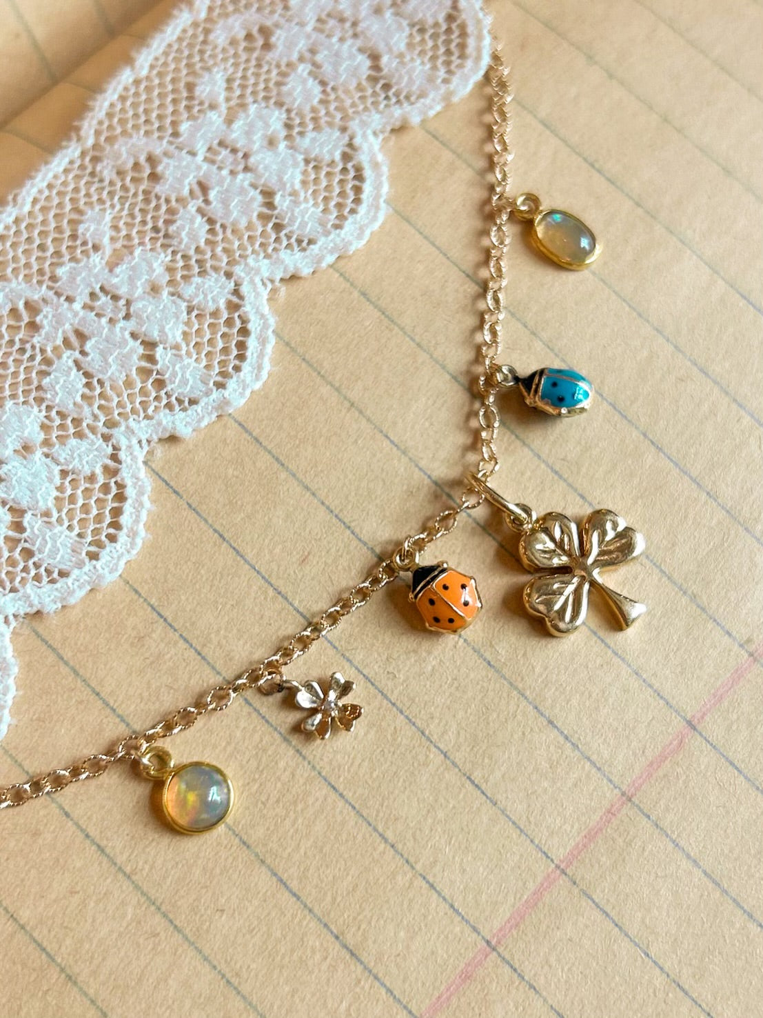 Vintage Shamrock Charm