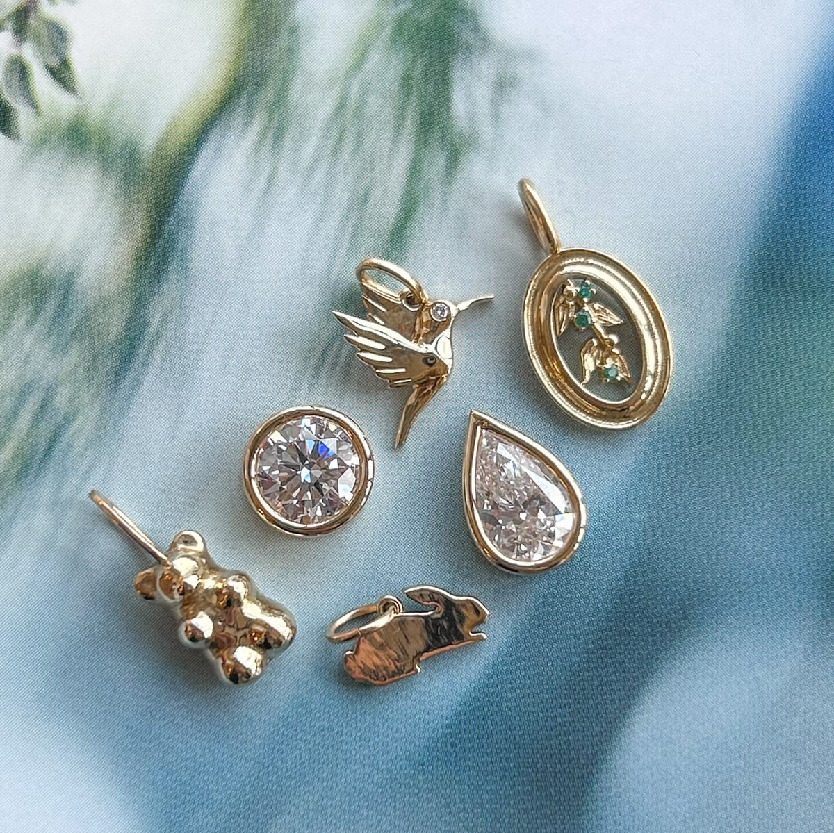 Mistletoe, Emerald Pendant