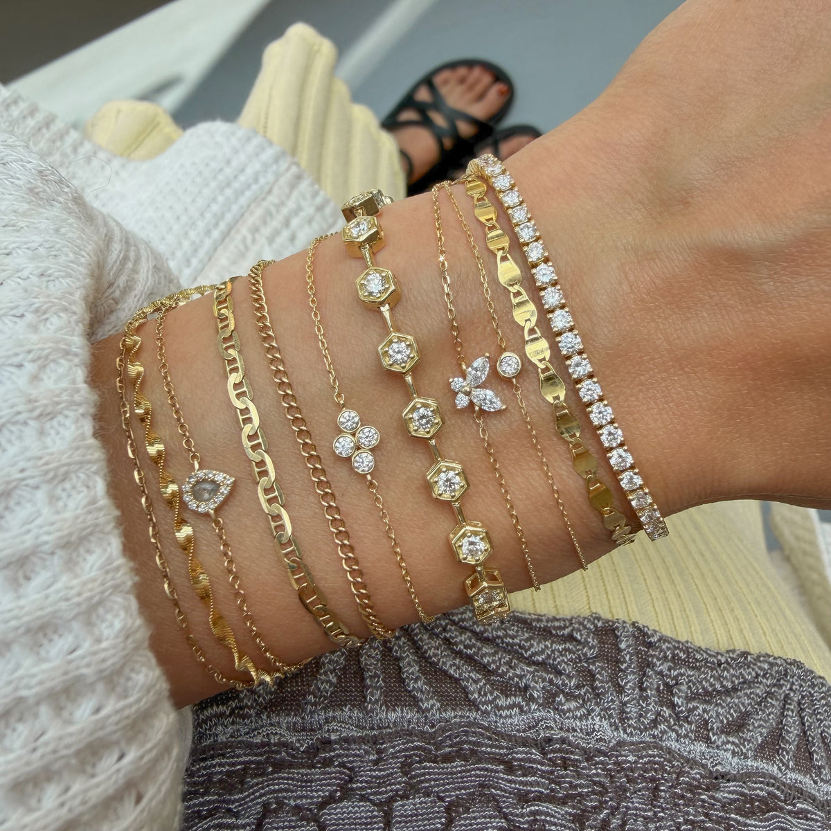 Classic Carats, 4.04cttw Lab Grown Diamond Tennis Bracelet