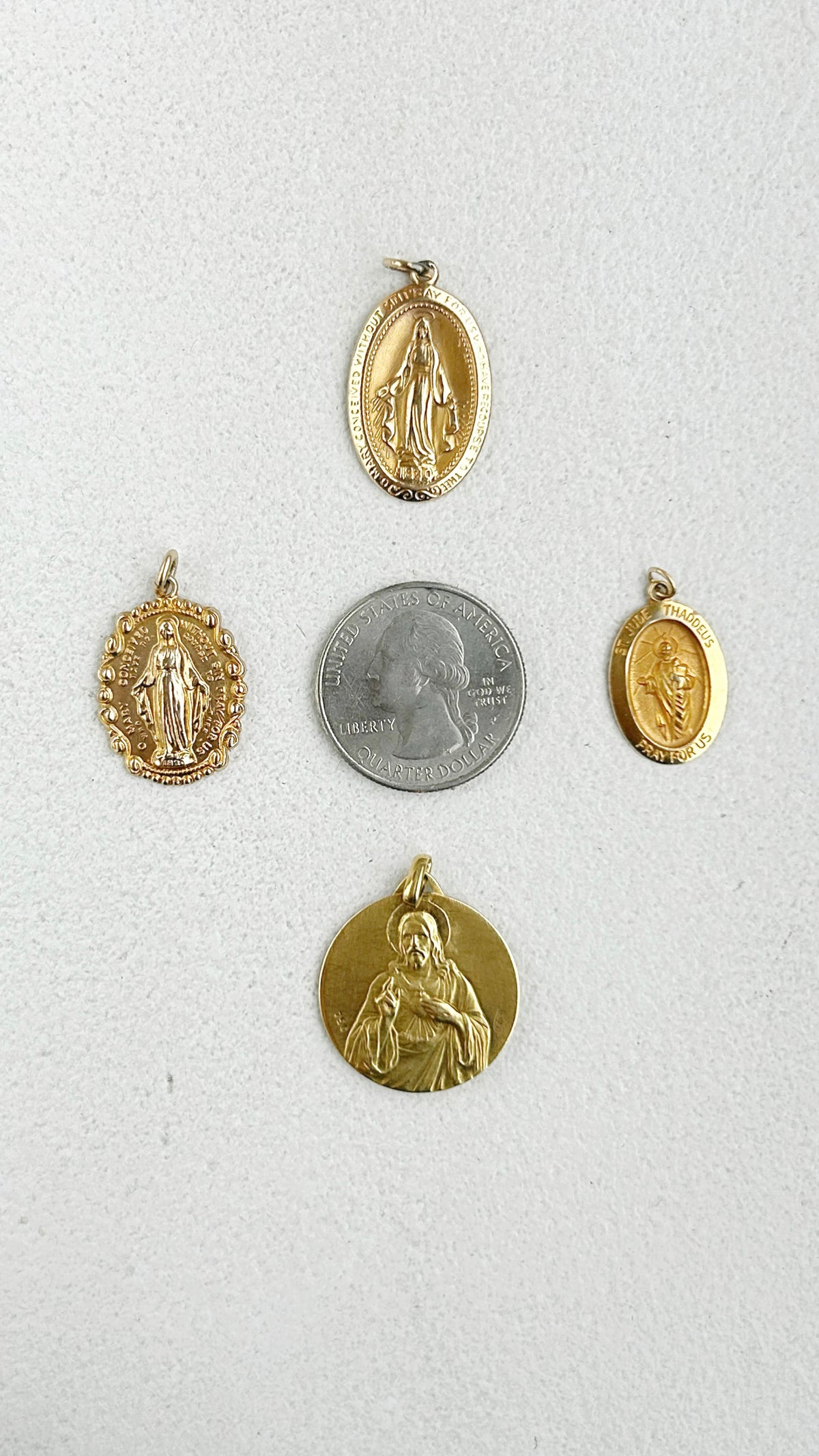 Vintage Miraculous Medal Pendant