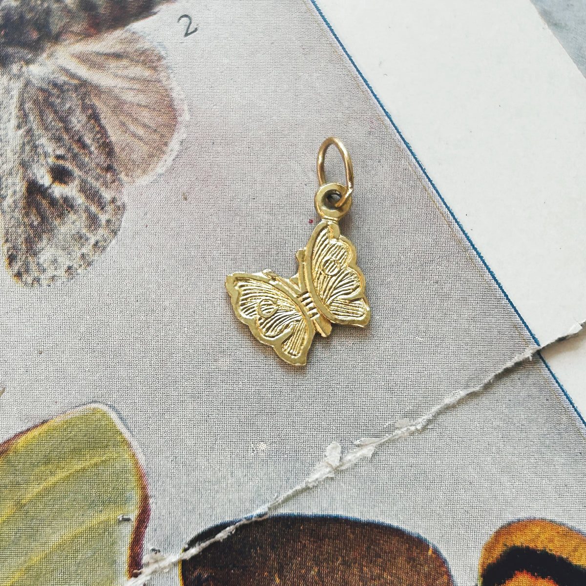 Vintage Mini Butterfly Charm