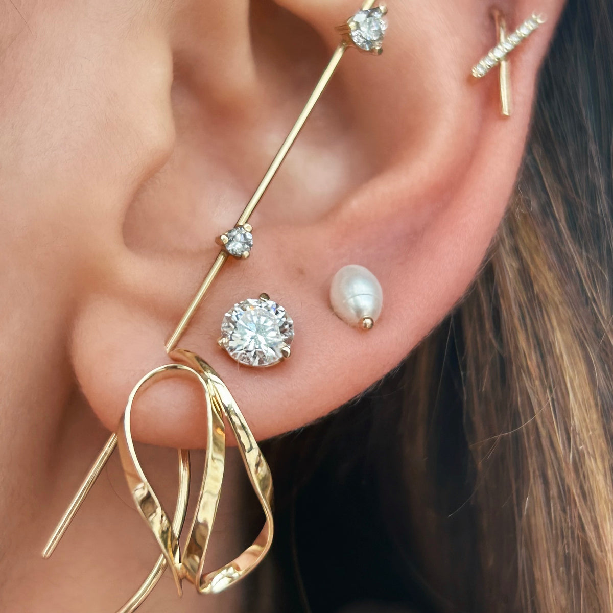 Classic Diamond Earrings
