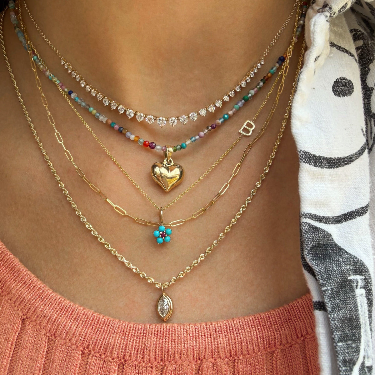 Cheeky, Vintage Heart Charm