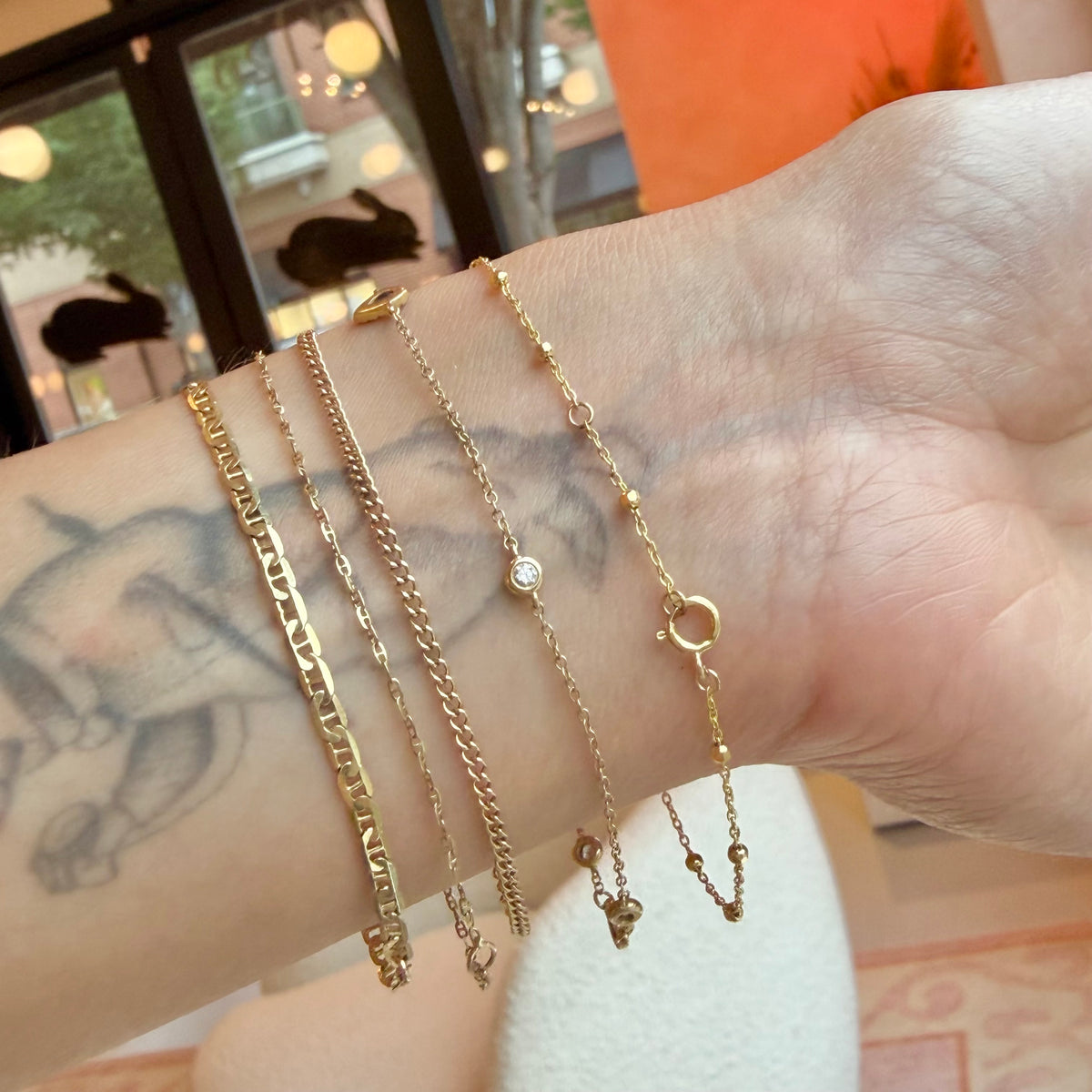 Second Chance, Dainty Saturn Bracelet (Final Sale)