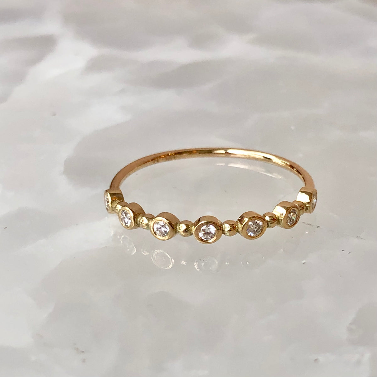 Carson, 7 Diamond Stack Ring