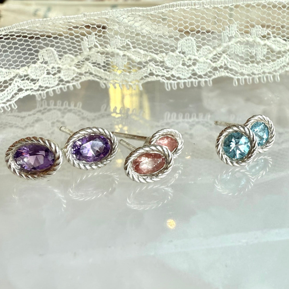 Stellar, Braided Sterling Silver Earrings