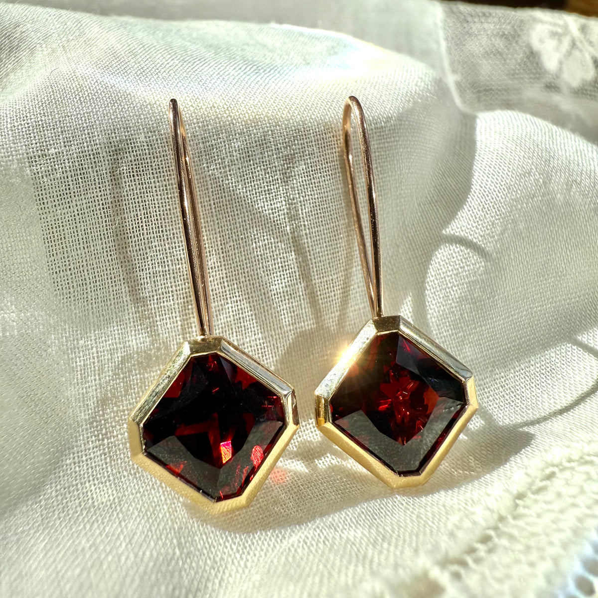 Roxana, Gemstone Drop Earrings