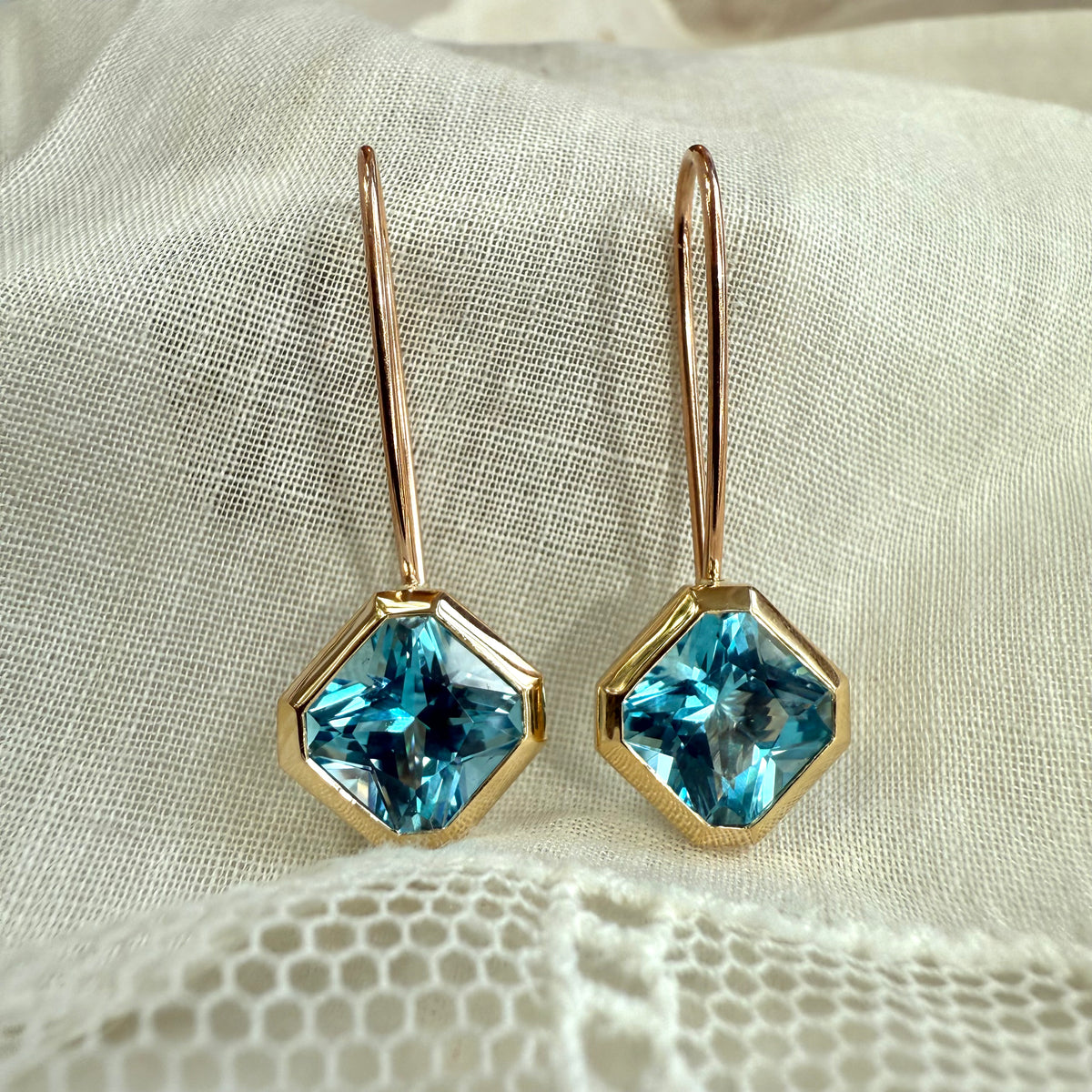 Roxana, Gemstone Drop Earrings
