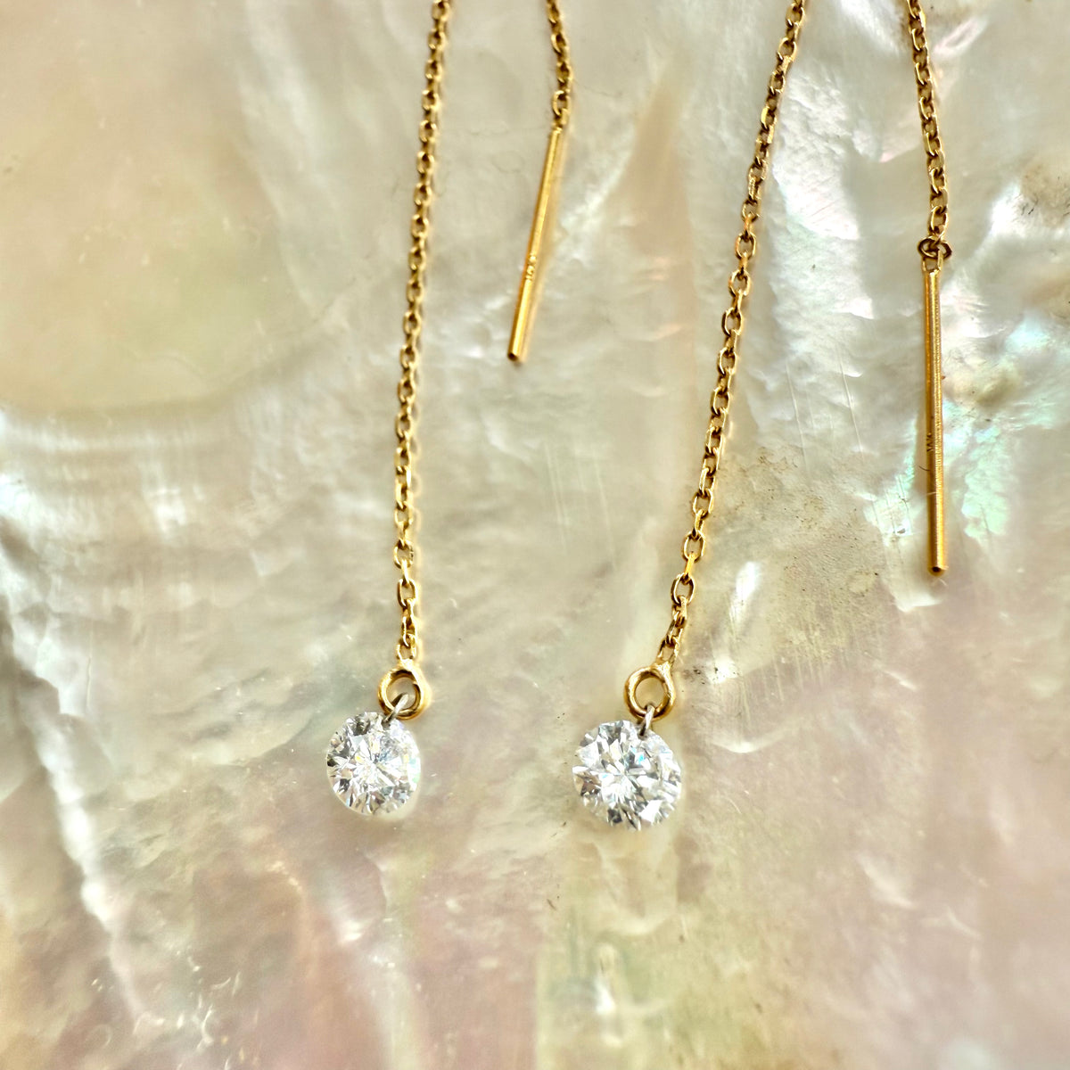 Aurora, Gemstone Drop Threader