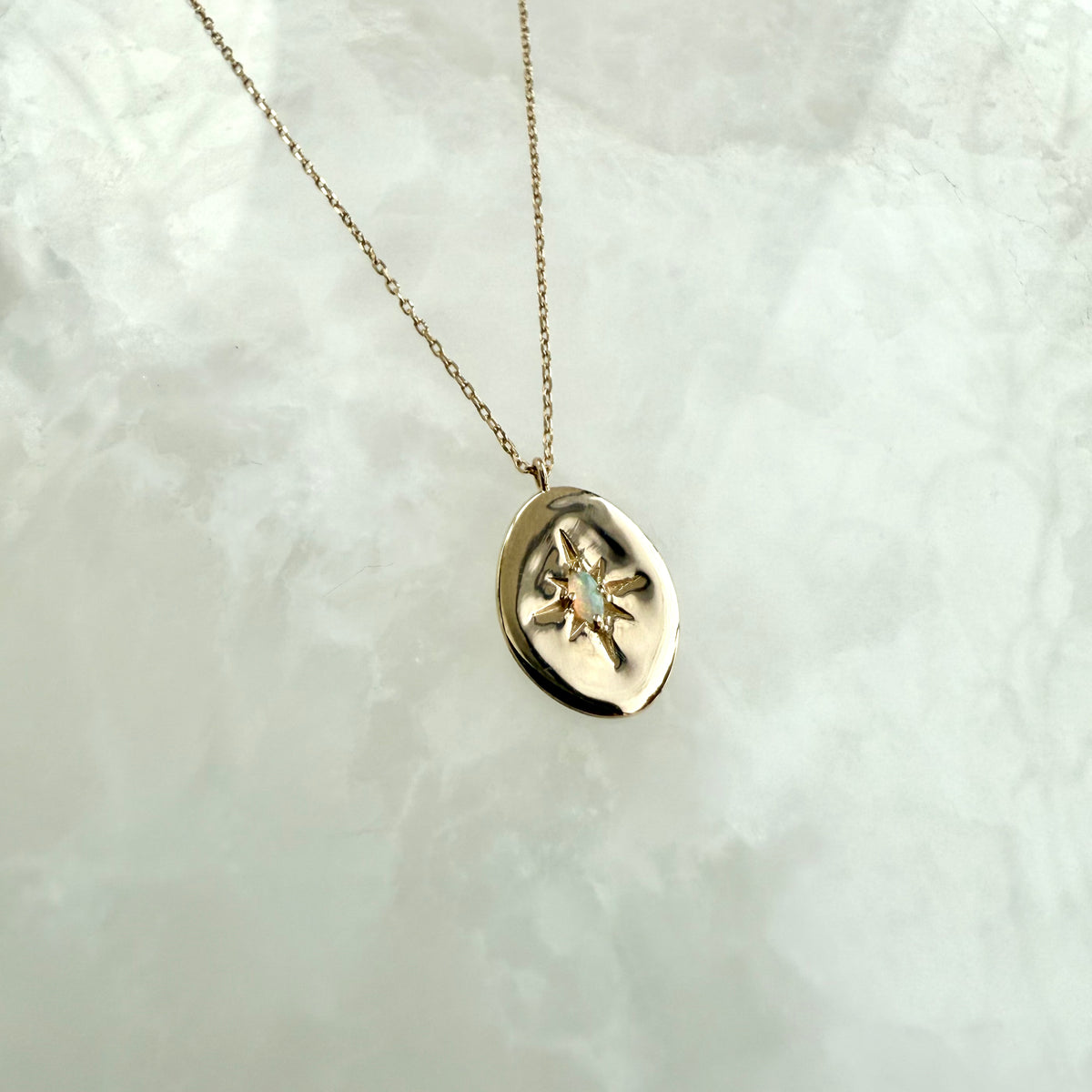 Focal Point, Opal Starburst Necklace