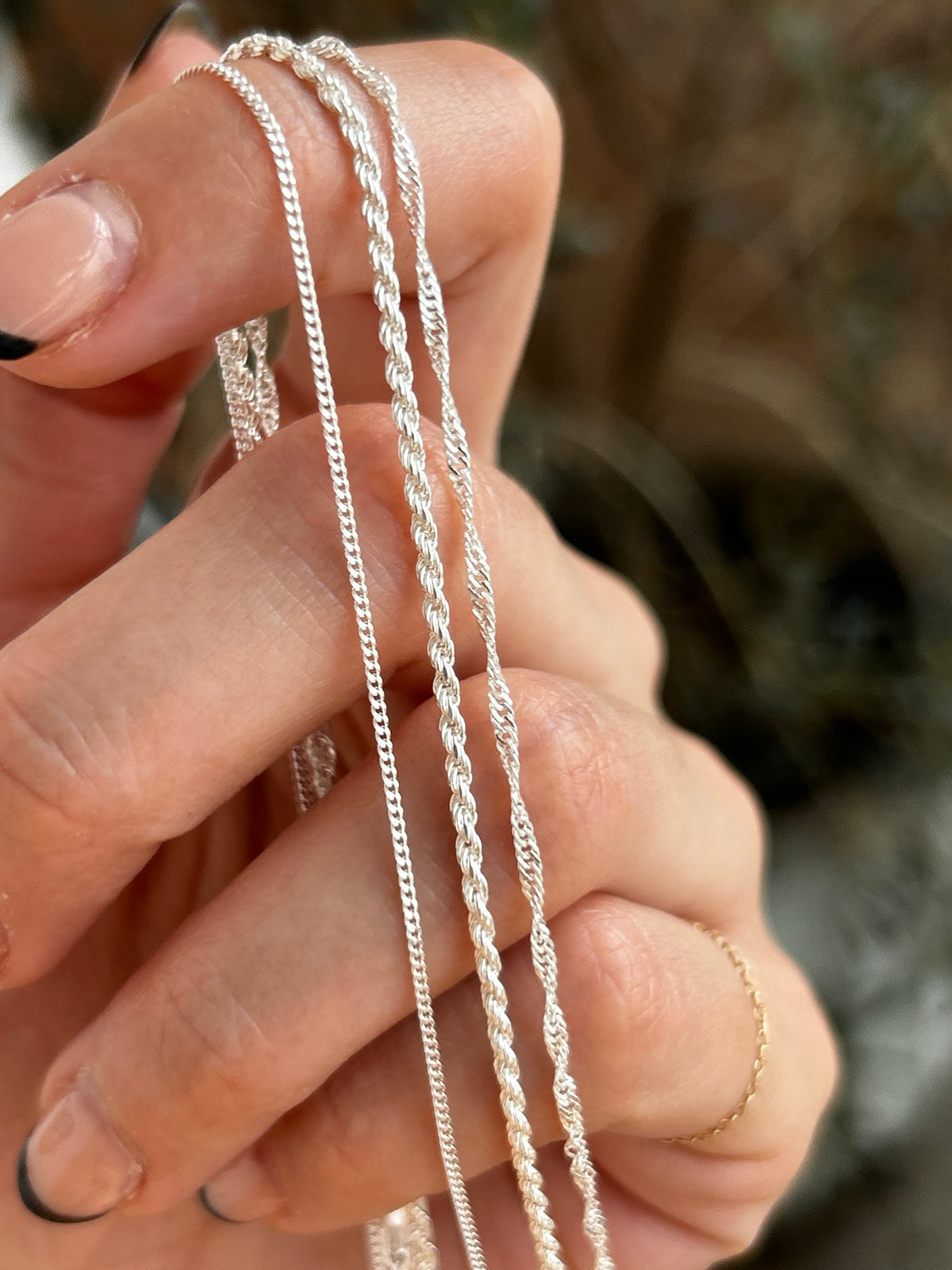 Sterling Silver — Prism Braided Pendant