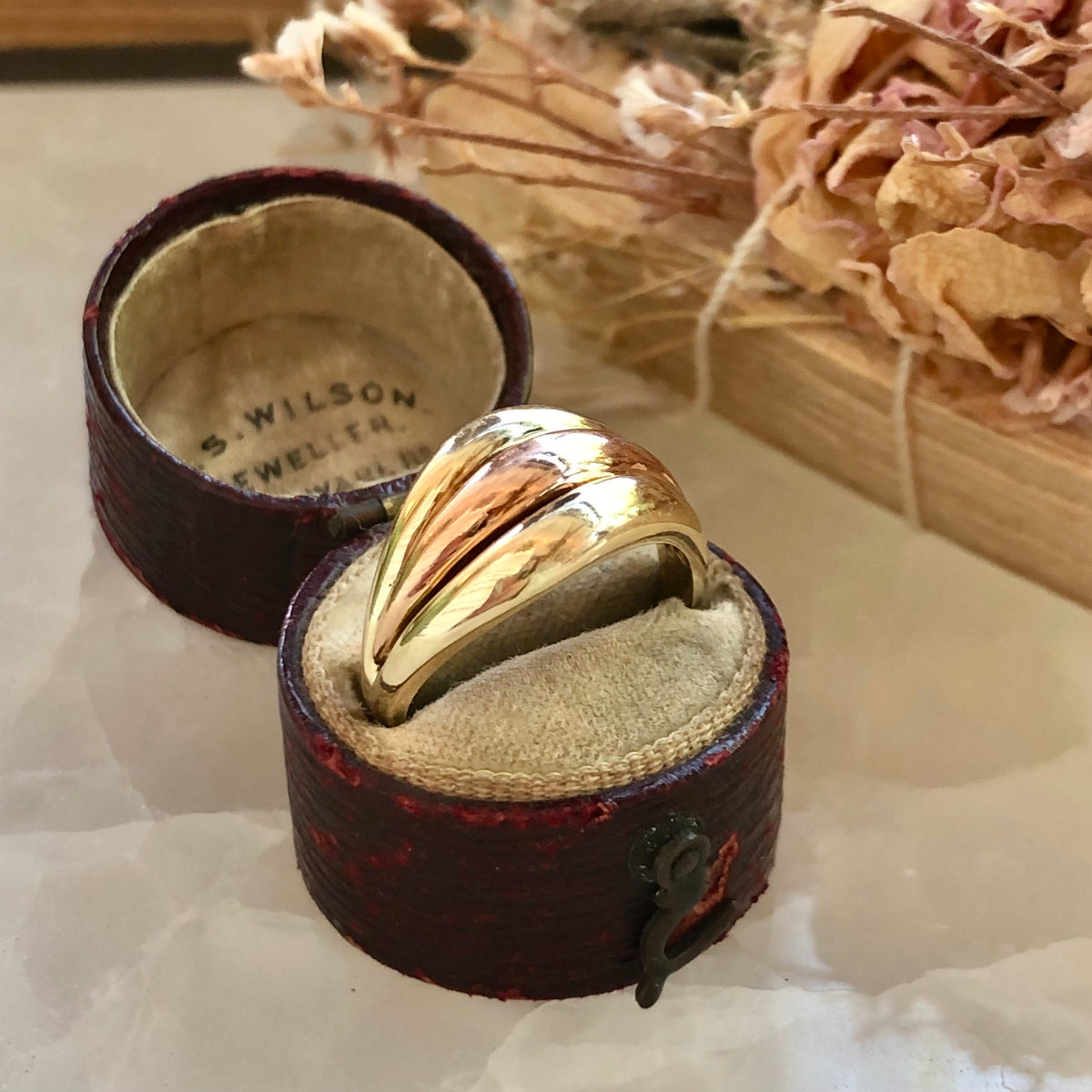 Vintage Two-Tone Swirl Ring (Final Sale)