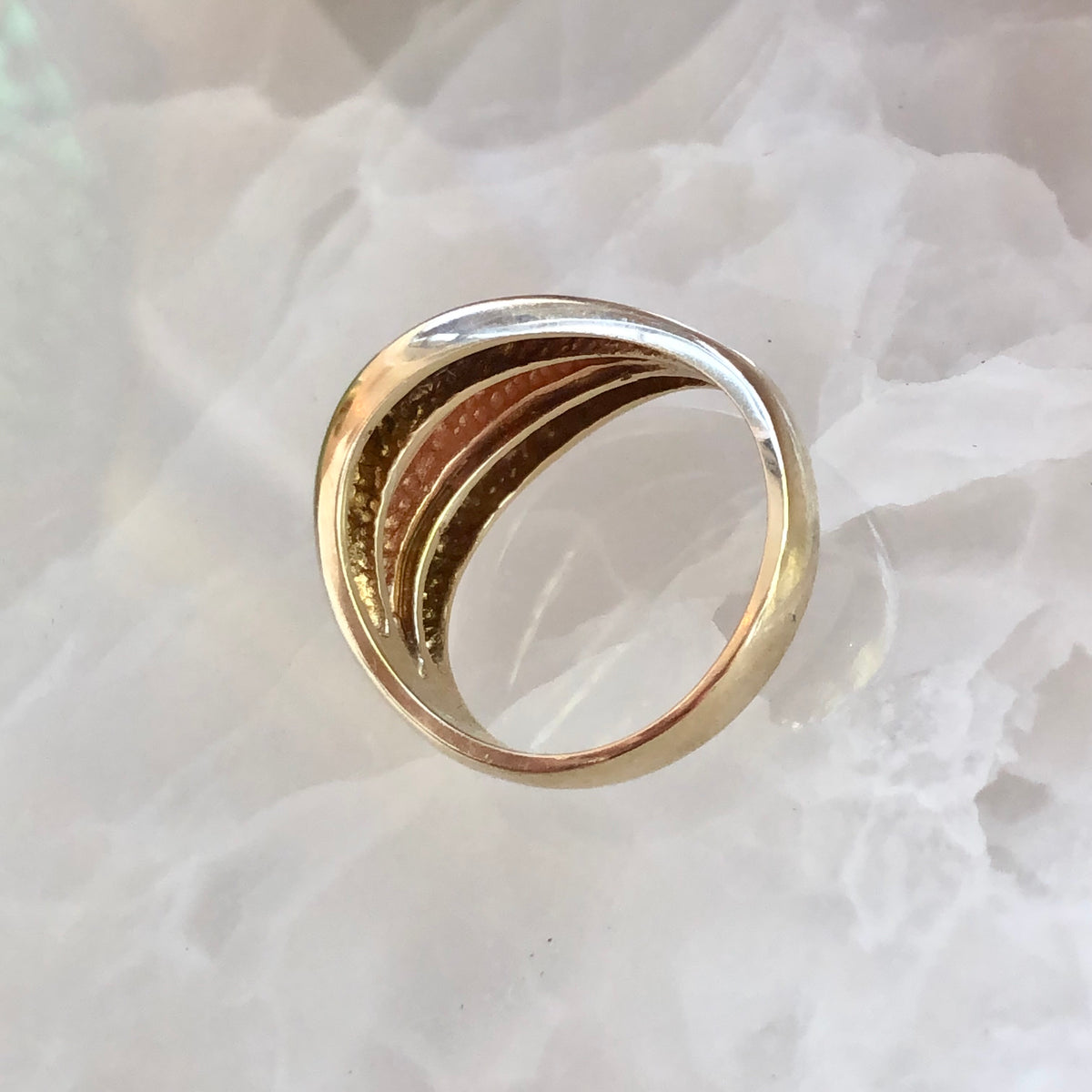 Vintage Two-Tone Swirl Ring (Final Sale)