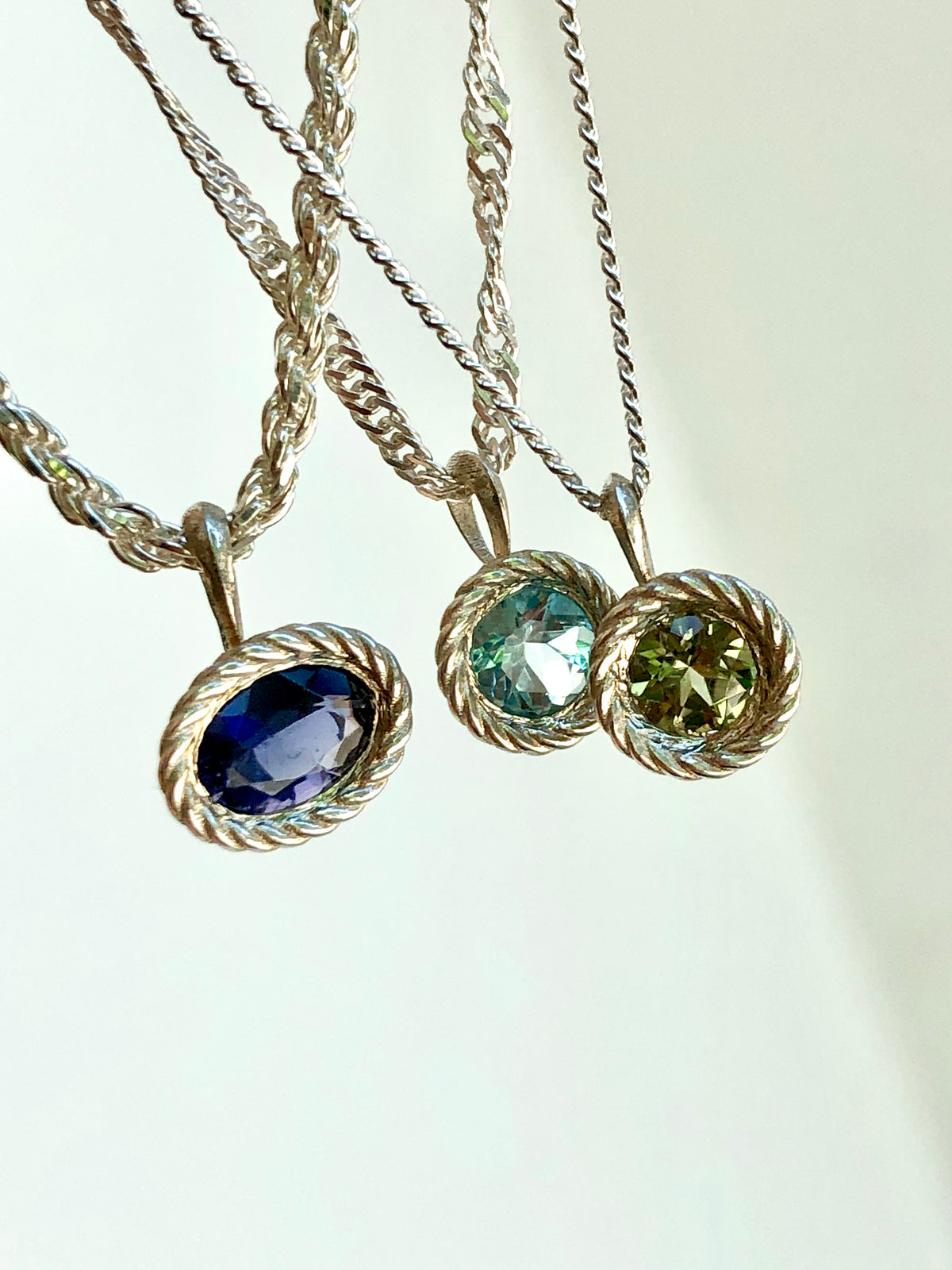 Sterling Silver — Prism Braided Pendant