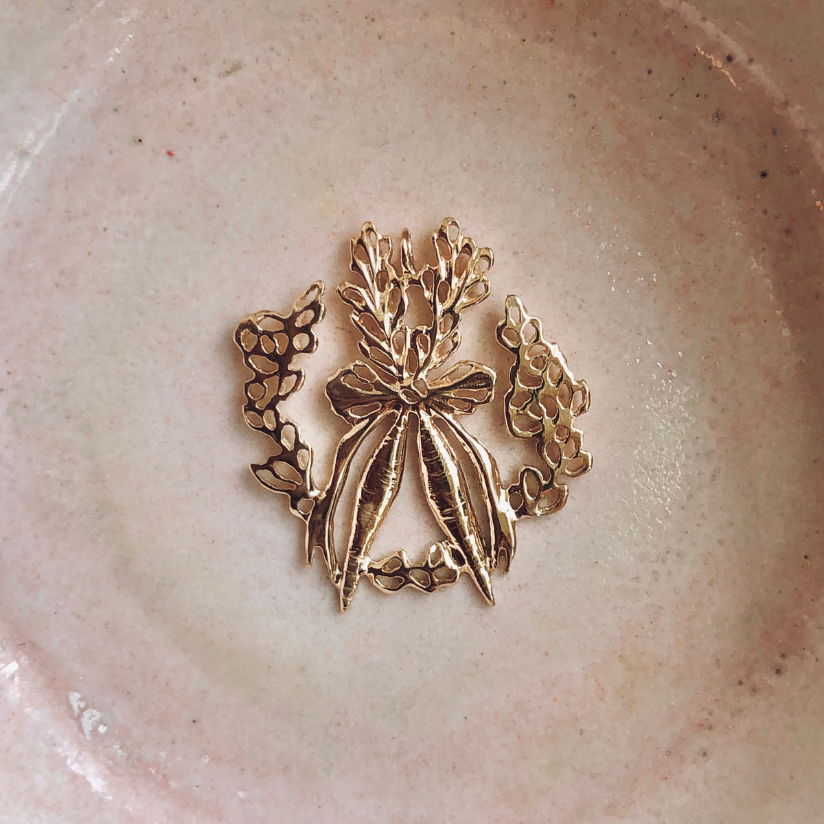 Roots, Ribbon Tied Carrots Pendant