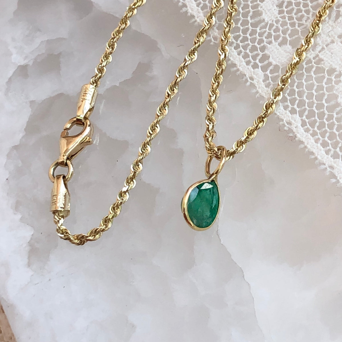 Sugar Gem, Emerald Necklace