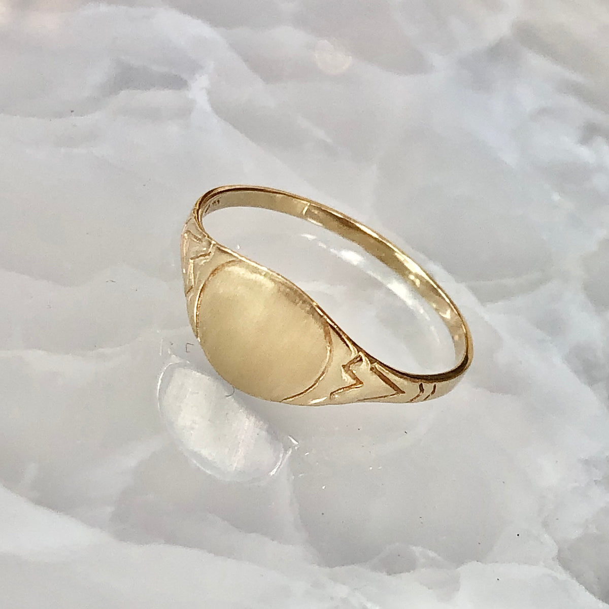 Fausto, Brushed Signet Ring