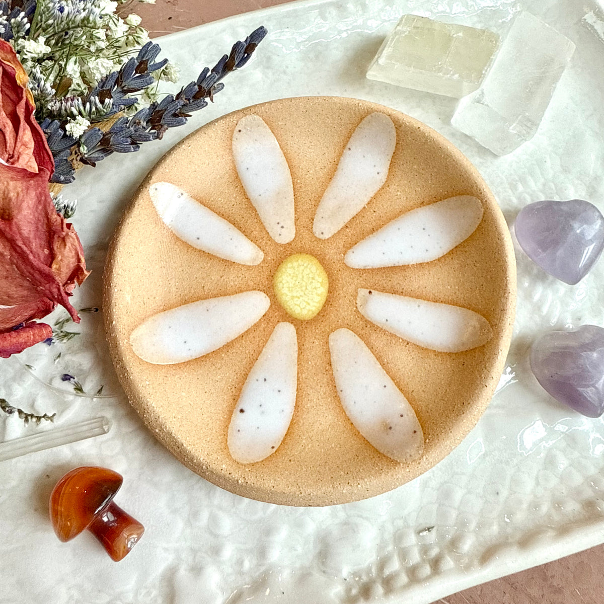 Sunny Day, Daisy Ceramic Dish