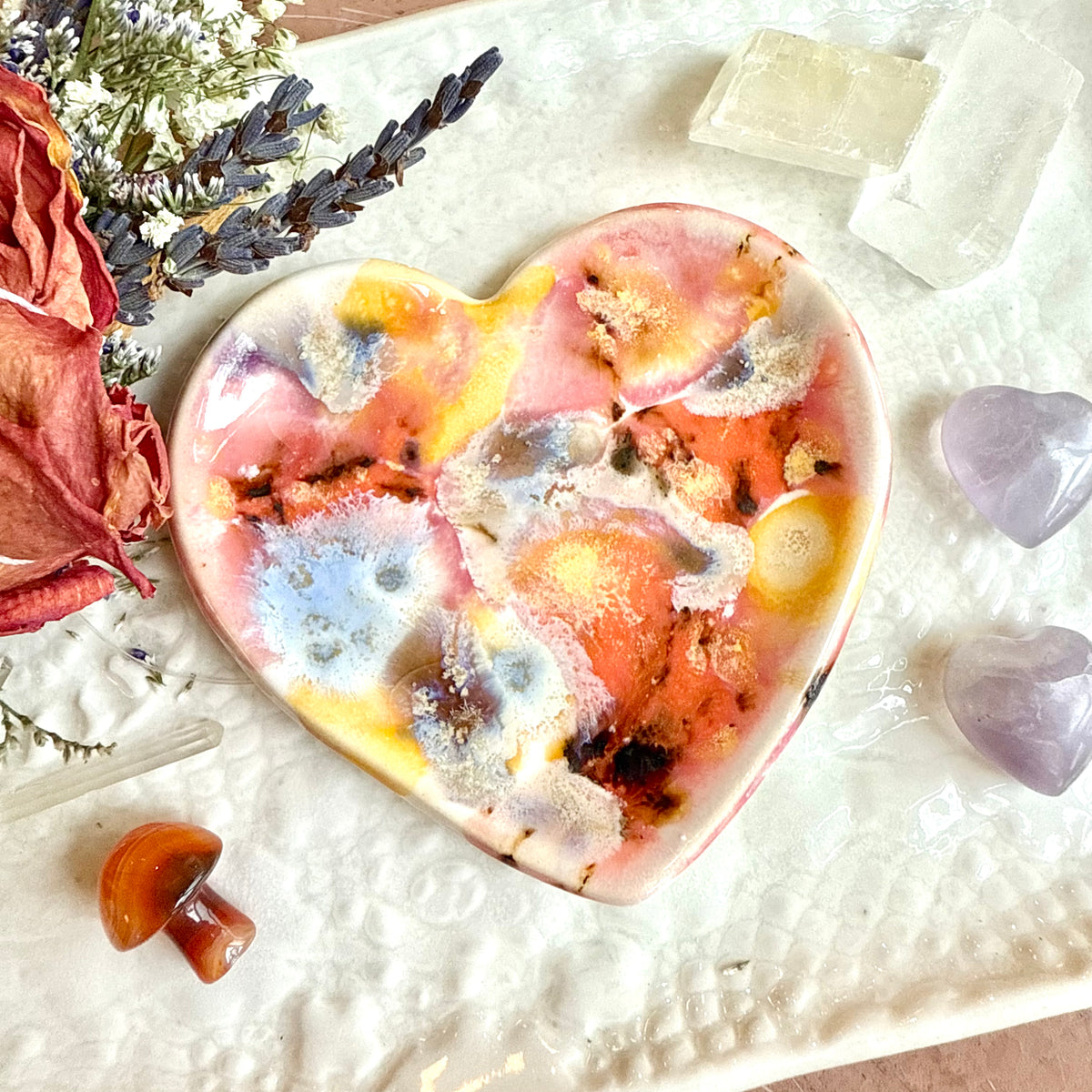 Lovely Day, Ceramic Heart Dish