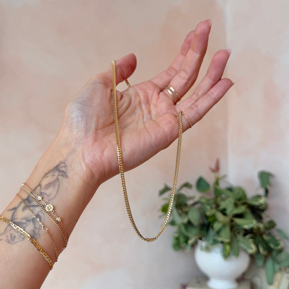 Marisol, Vintage Smooth Weighted Cuban Chain (FINAL SALE)