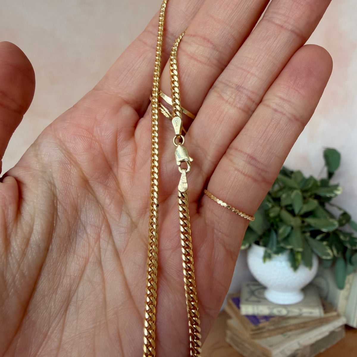 Marisol, Vintage Smooth Weighted Cuban Chain (FINAL SALE)