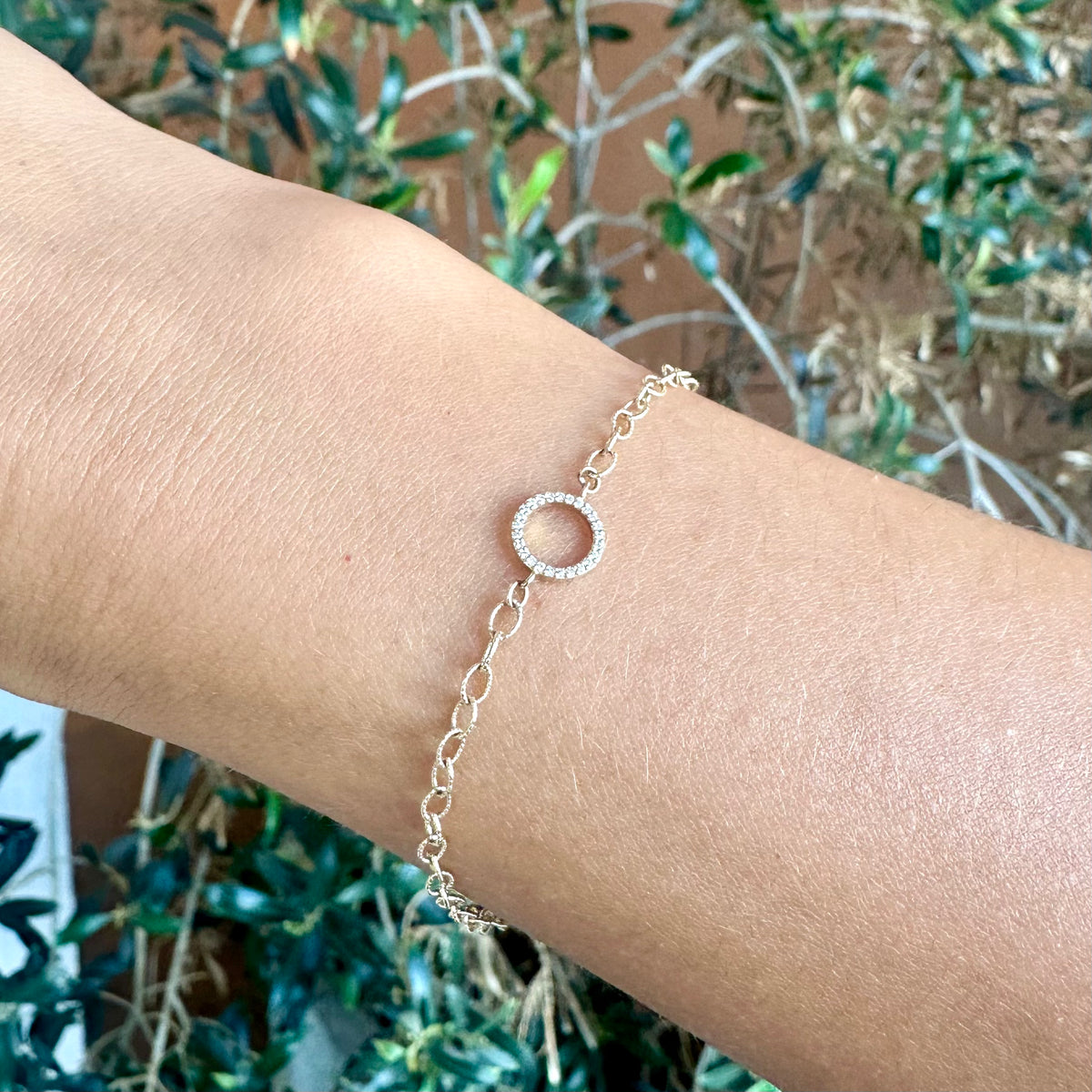 Anastasia, Diamond Charm Rolo Bracelet