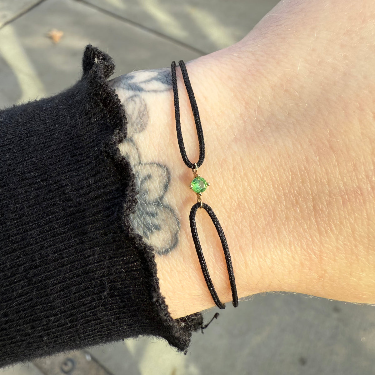 Nostalgia, Gemstone Cord Bracelet