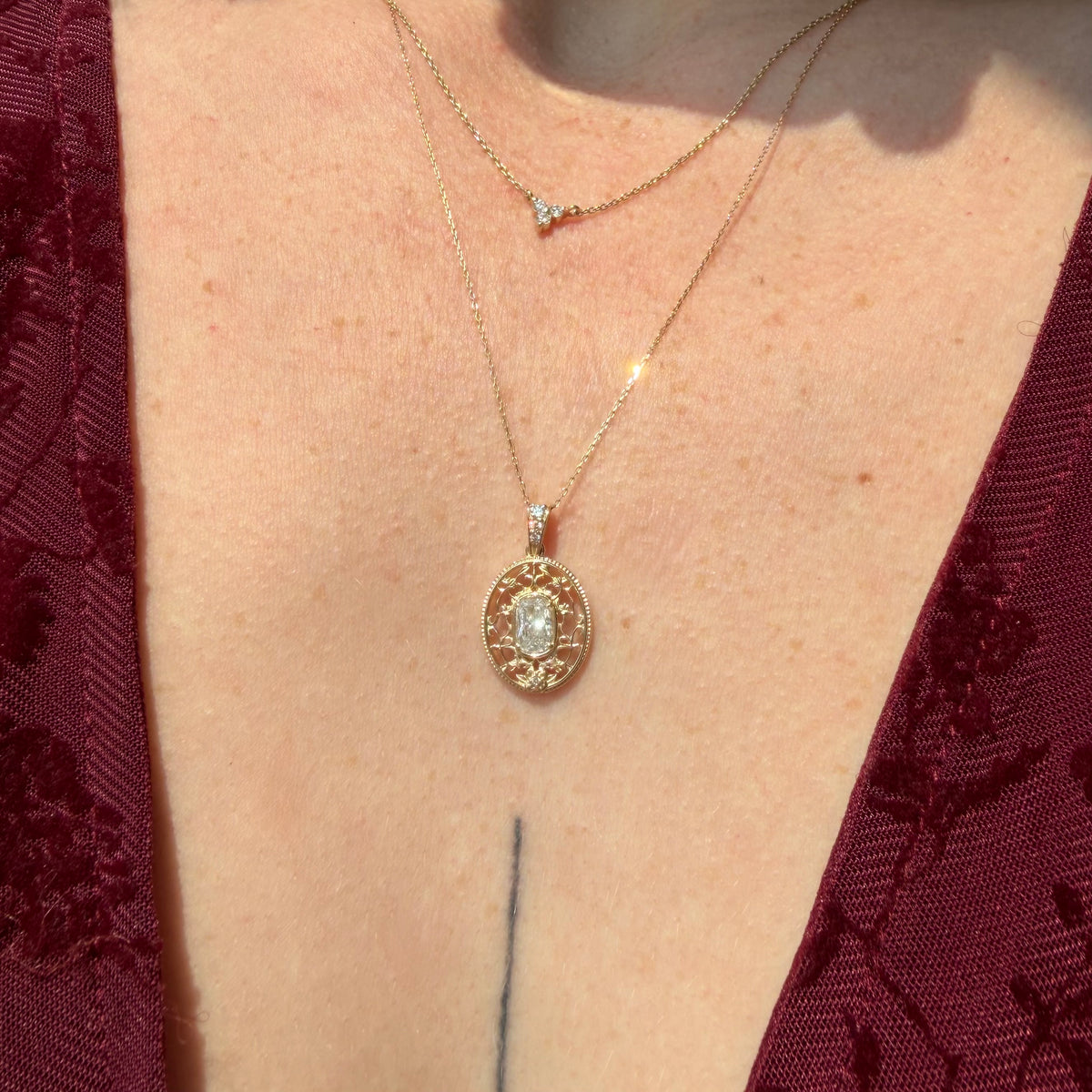 Imperatrix Florae, Lab Grown Diamond Medallion