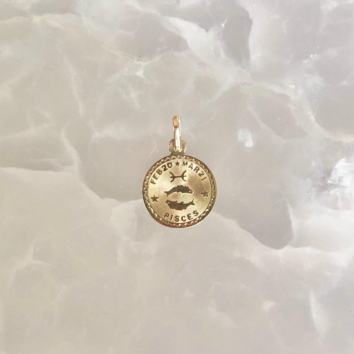 Vintage Tiny Pisces Charm
