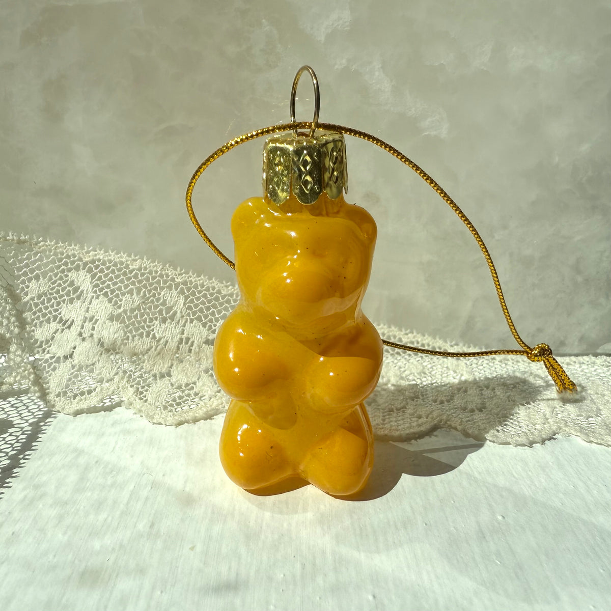 Gummy Bear Glass Ornament