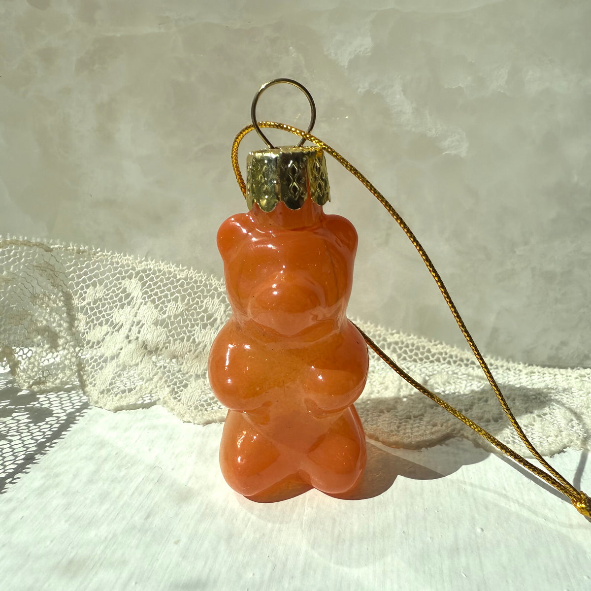 Gummy Bear Glass Ornament