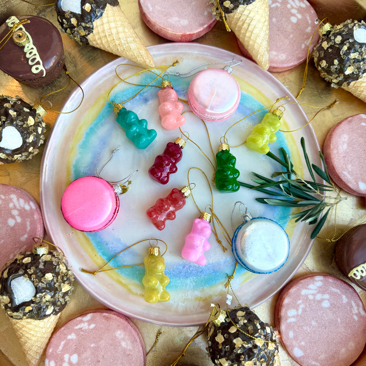 Gummy Bear Glass Ornament