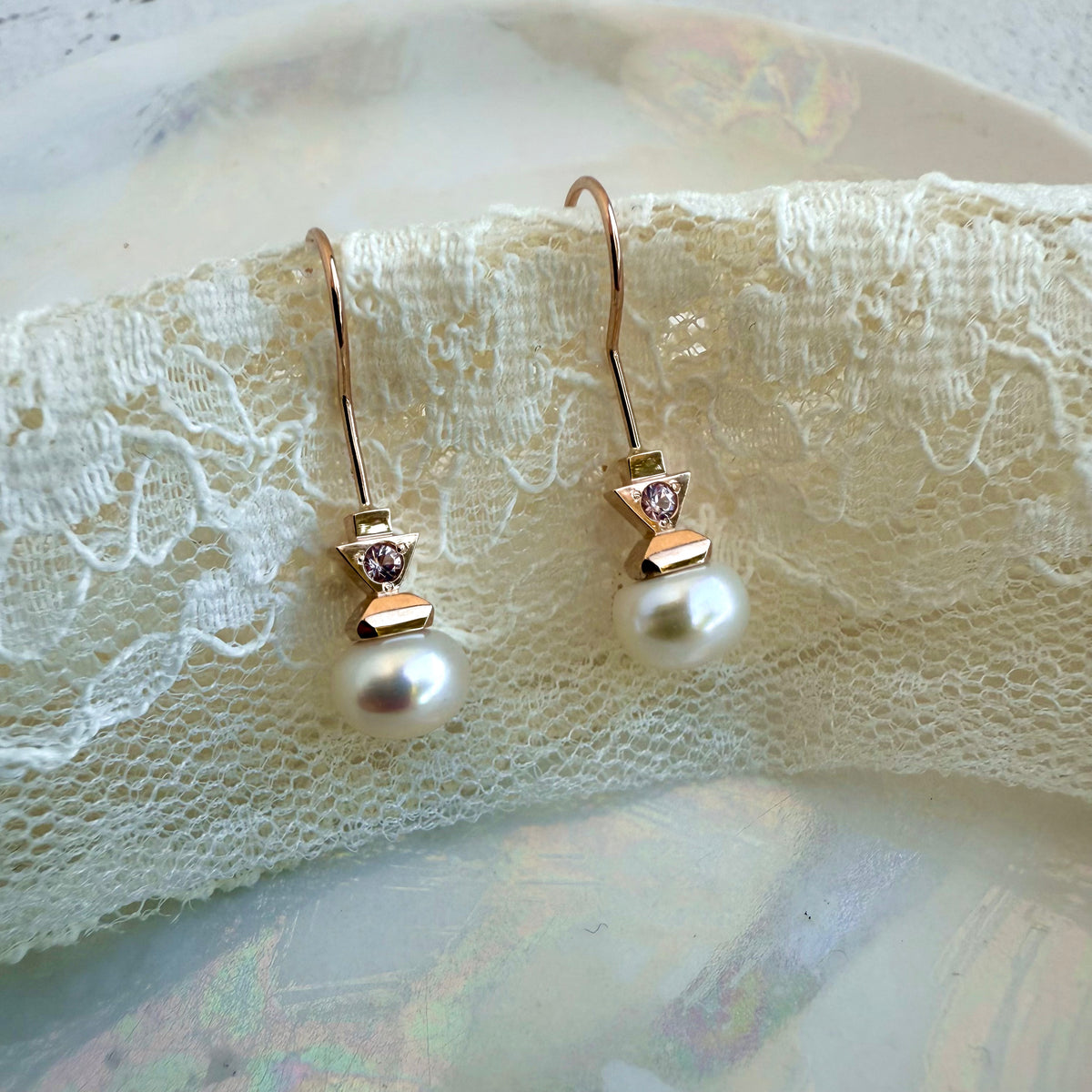 Madeleine, Pearl Drop Earrings