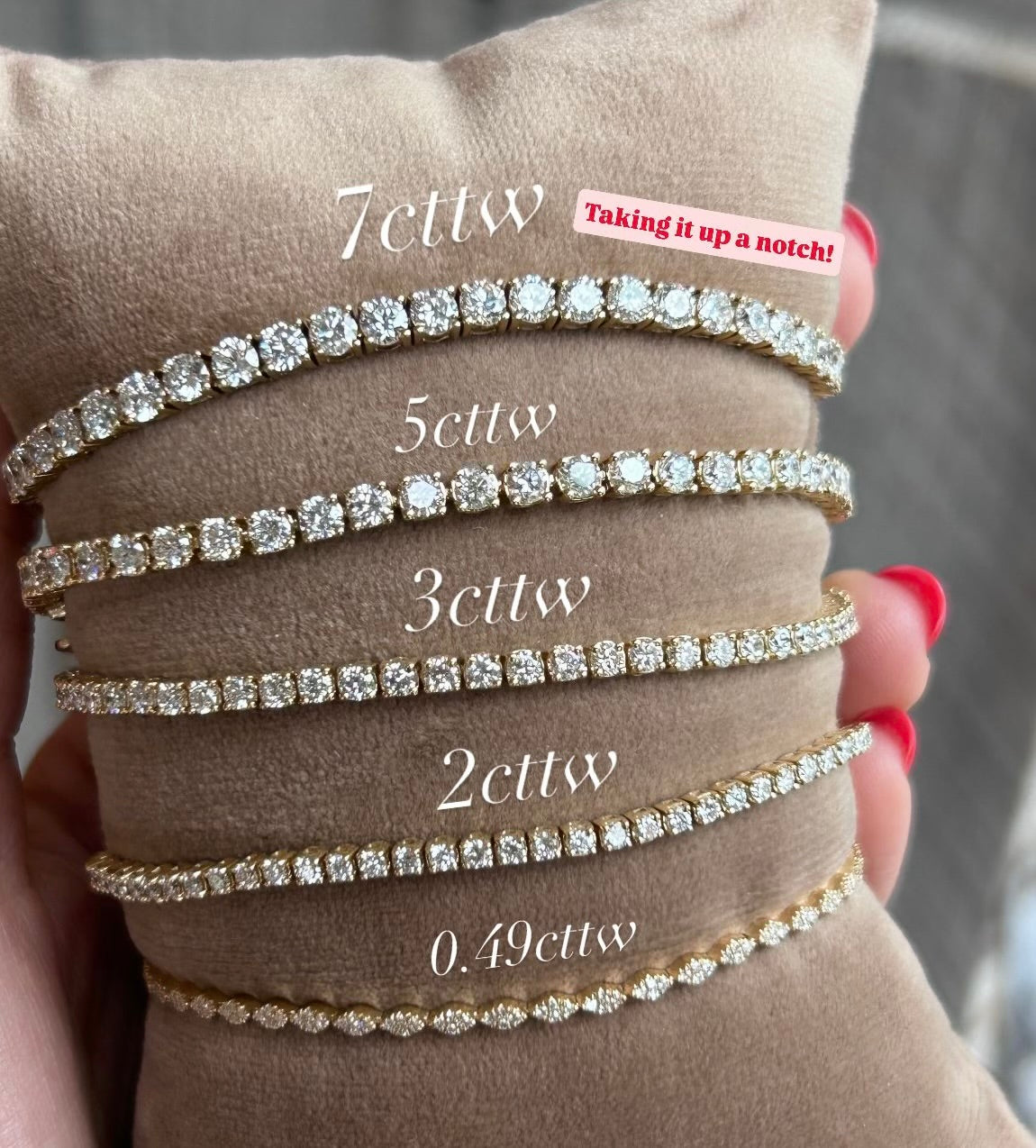 2cttw Lab Grown Diamond Tennis Bracelet