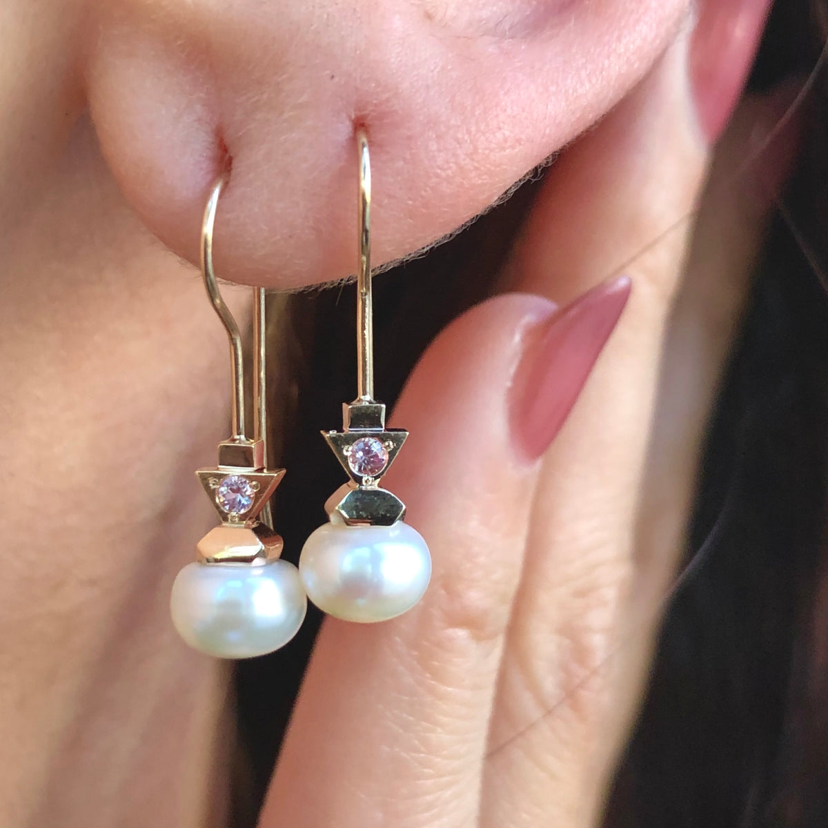 Madeleine, Pearl Drop Earrings