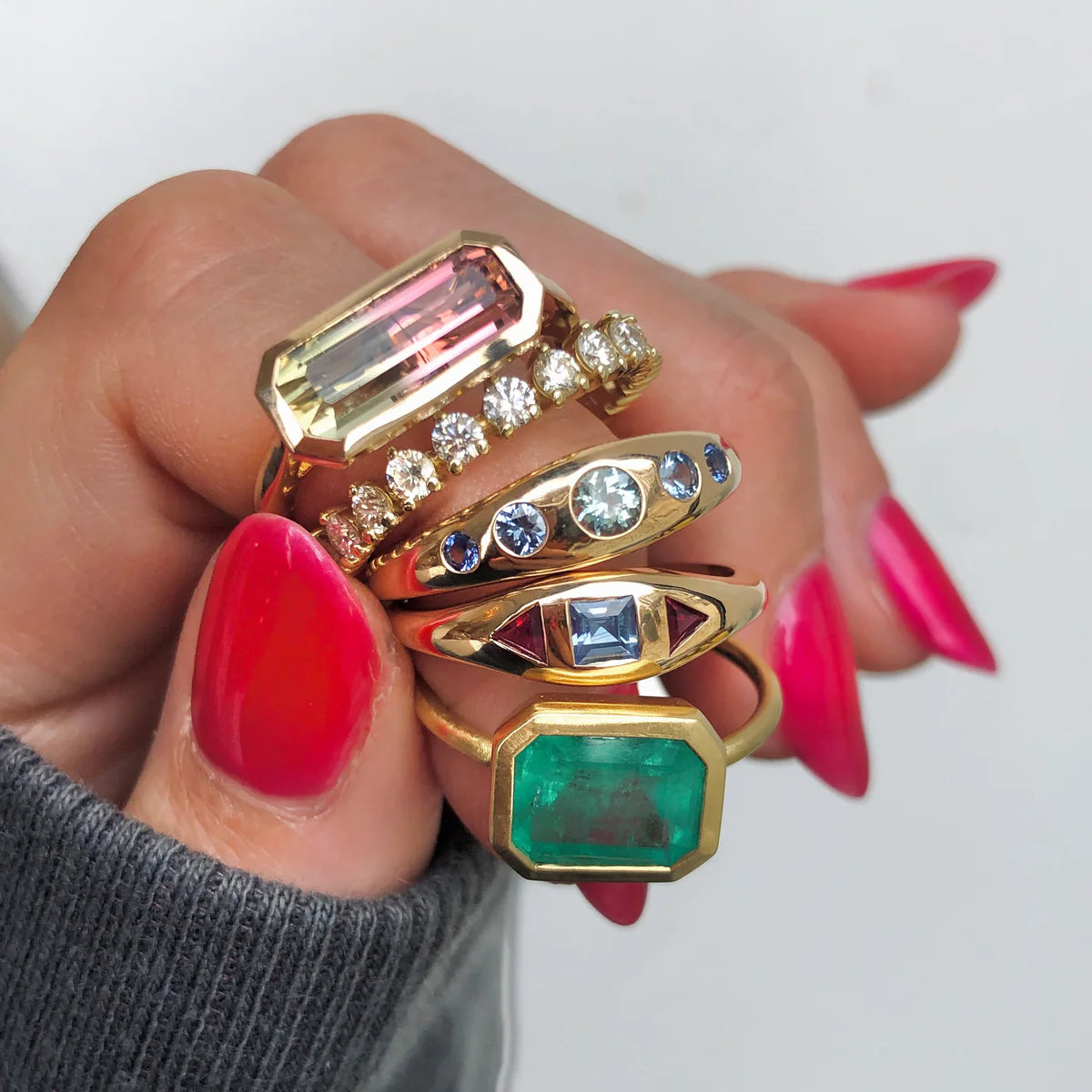 Elise, Art Deco Brazilian Emerald Ring (FINAL SALE)