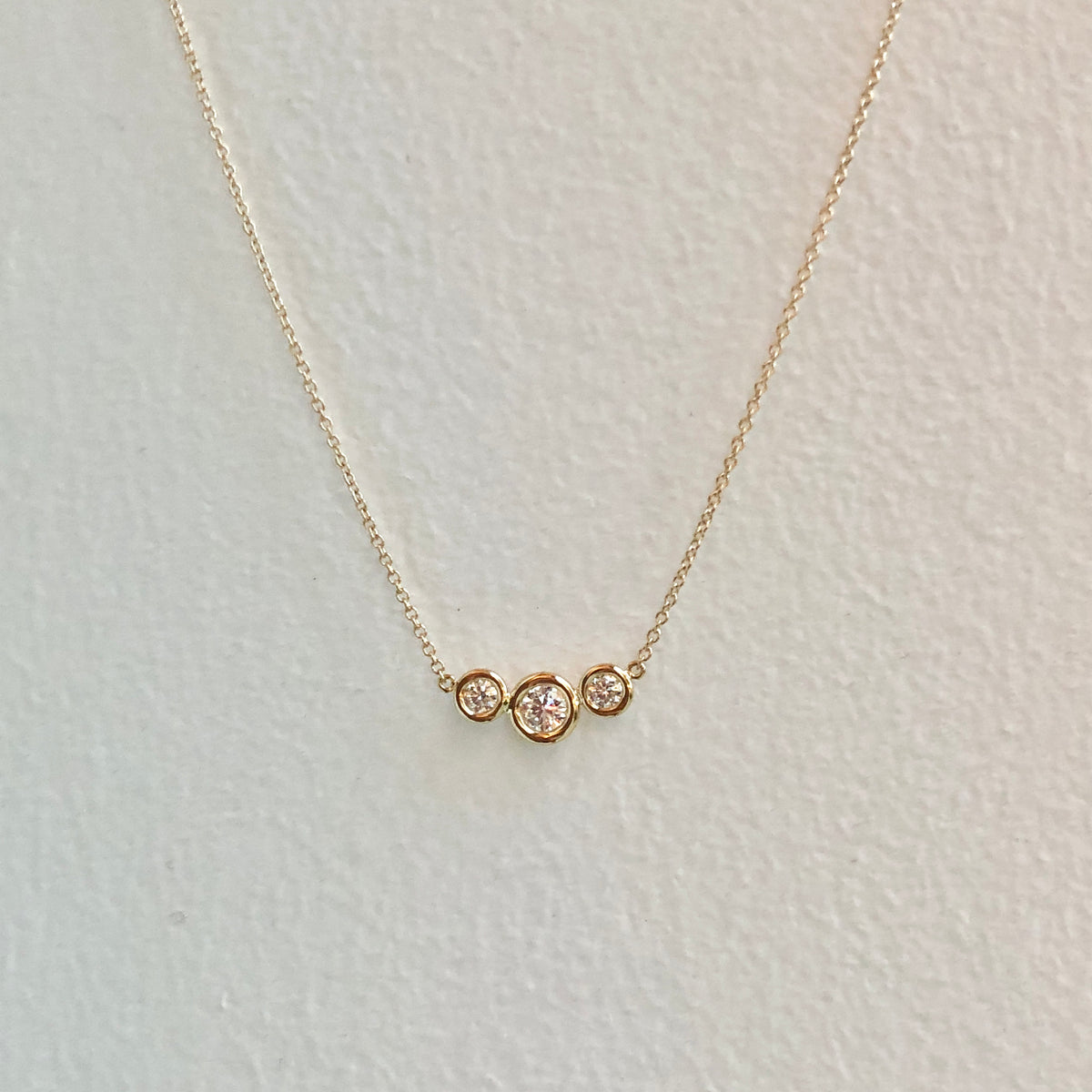 Ellie, Trio Diamond Necklace